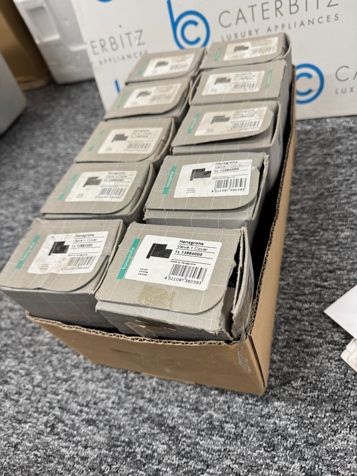 NEW Joblot Hansgrohe 13954000 Valve & Cover Chrome BR864