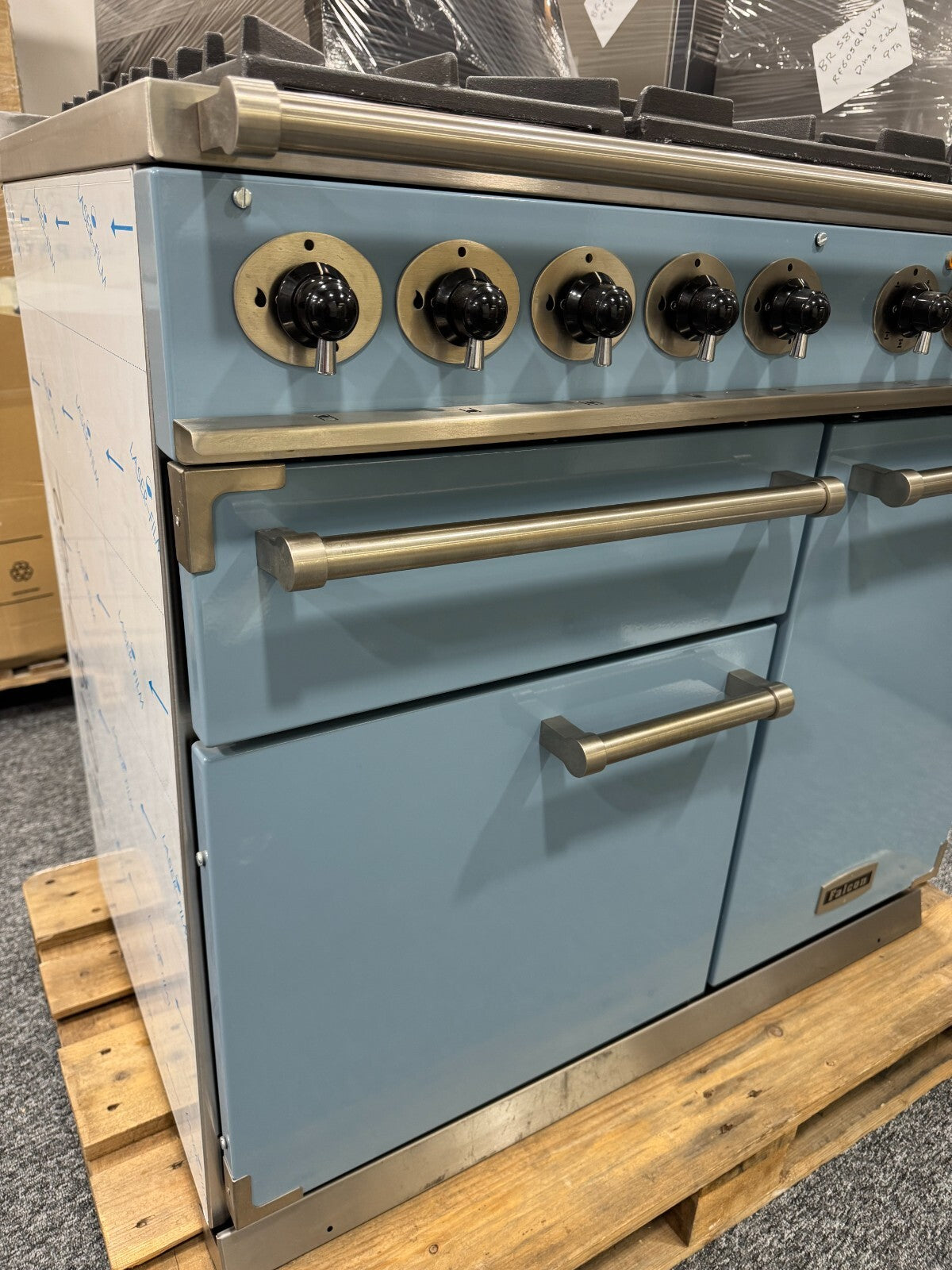 Ex Display Falcon Deluxe Dual Fual Range Cooker Oven F1000DXDFCA/NM blue BR2215
