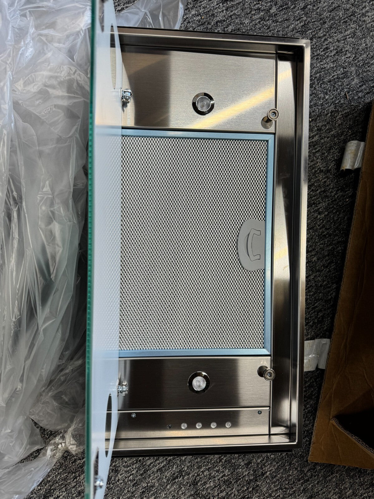 NEW AIRONE AIDA 60 recessed under cabinet Built in Extractor hood with LED BR714