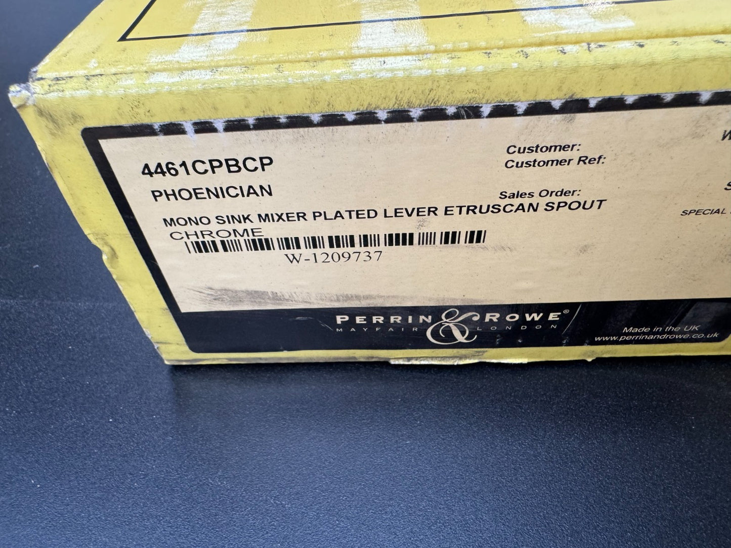 NEW Perrin & Rowe 4461 CPBCP Phoenician Provence kitchen Lever tap CHROME AX4437