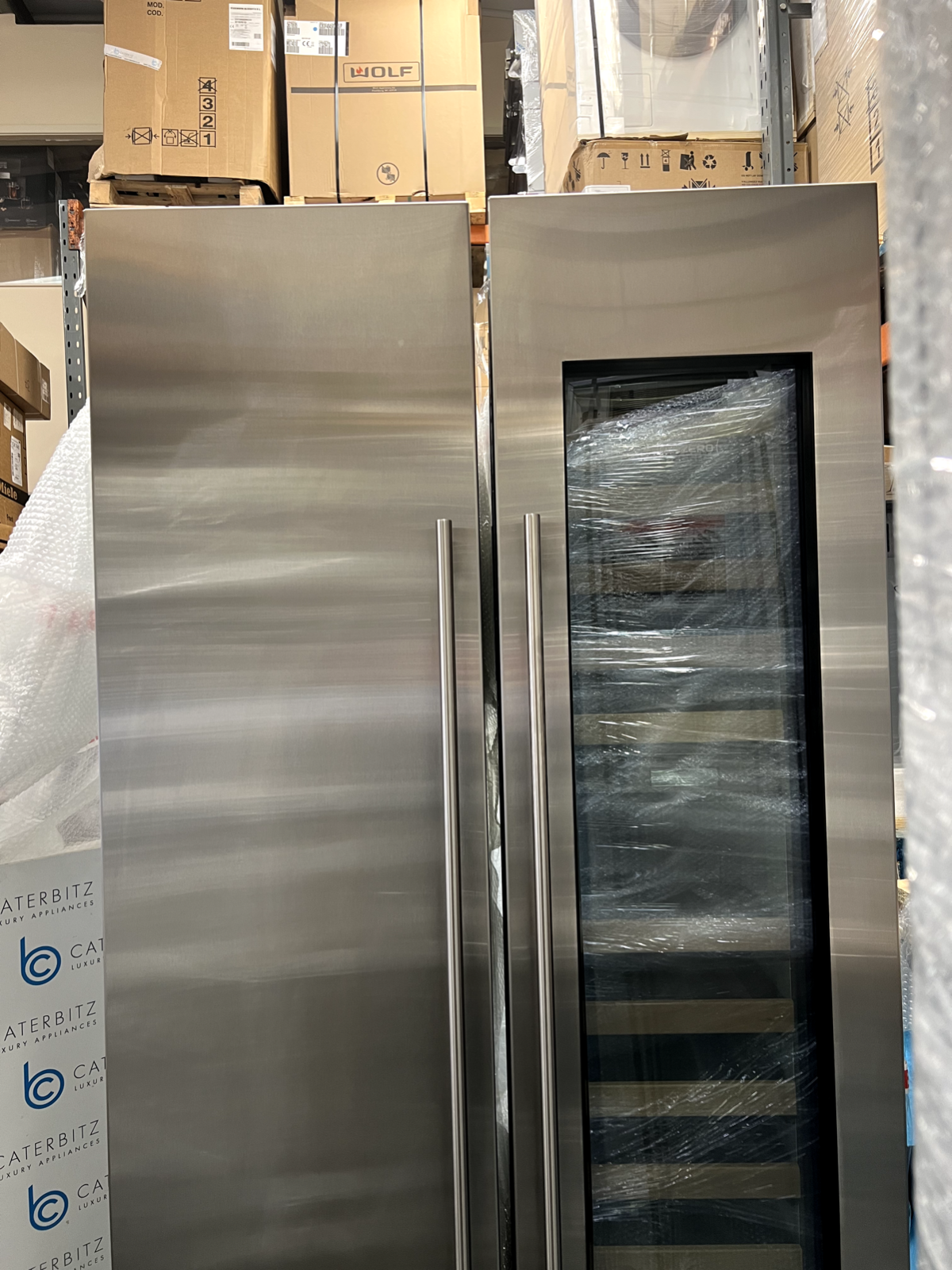 Ex Display Sub Zero Fridge & Freezer & Wine Cooler Appliance Set Wolf Subzero
