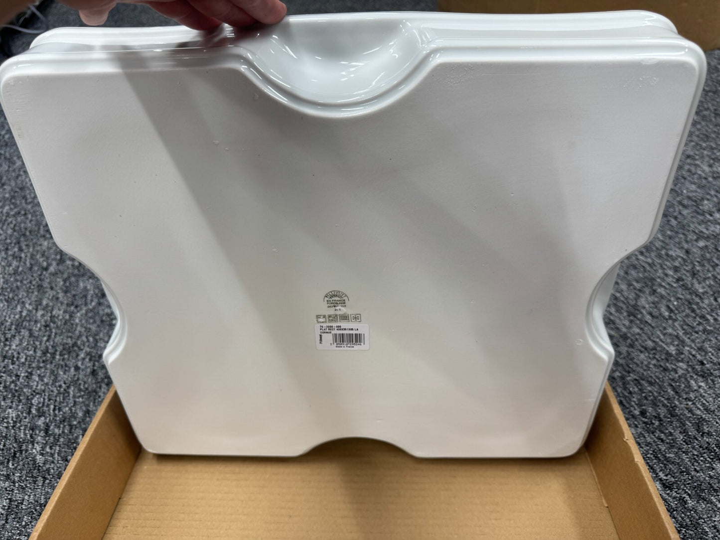 New La Cornue Rectangle Stoneware Oven Dish Baking Pan BR2295