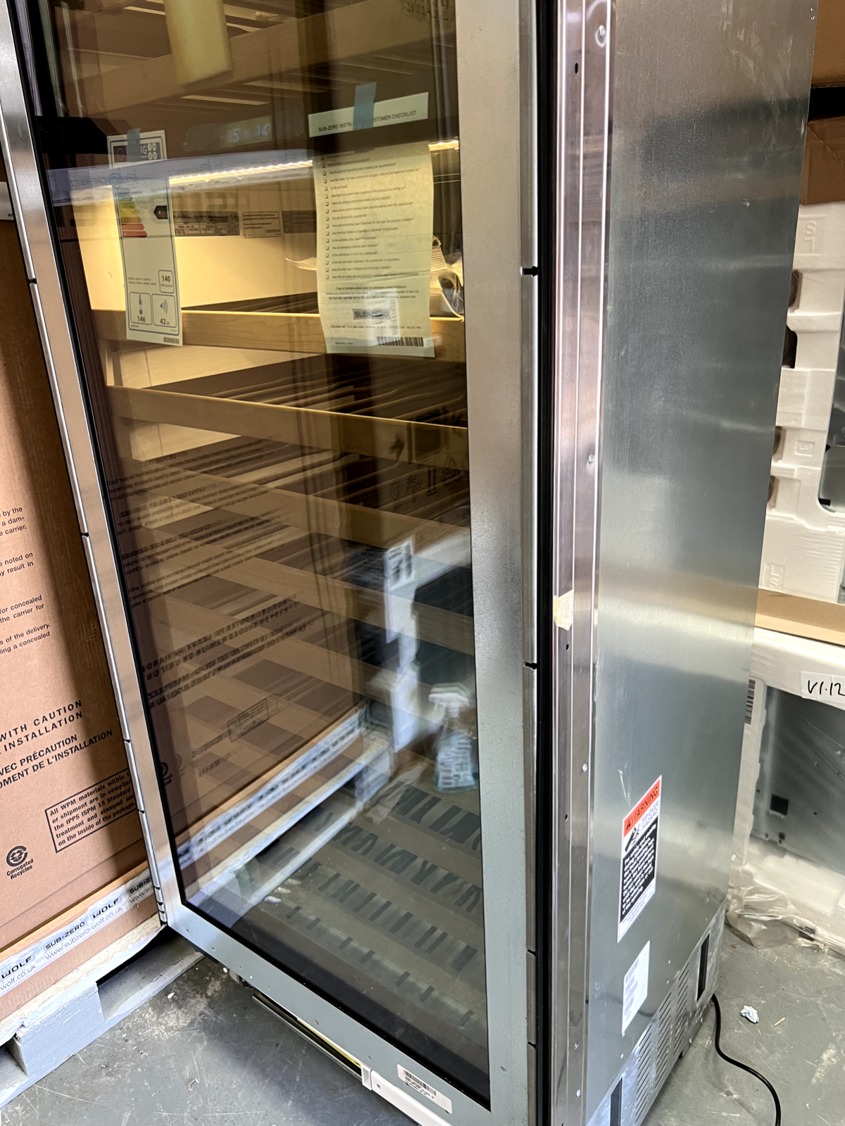 Ex Display Sub-Zero ICBIW30 Wine Cooler Drinks Fridge Refrigeration 762mm