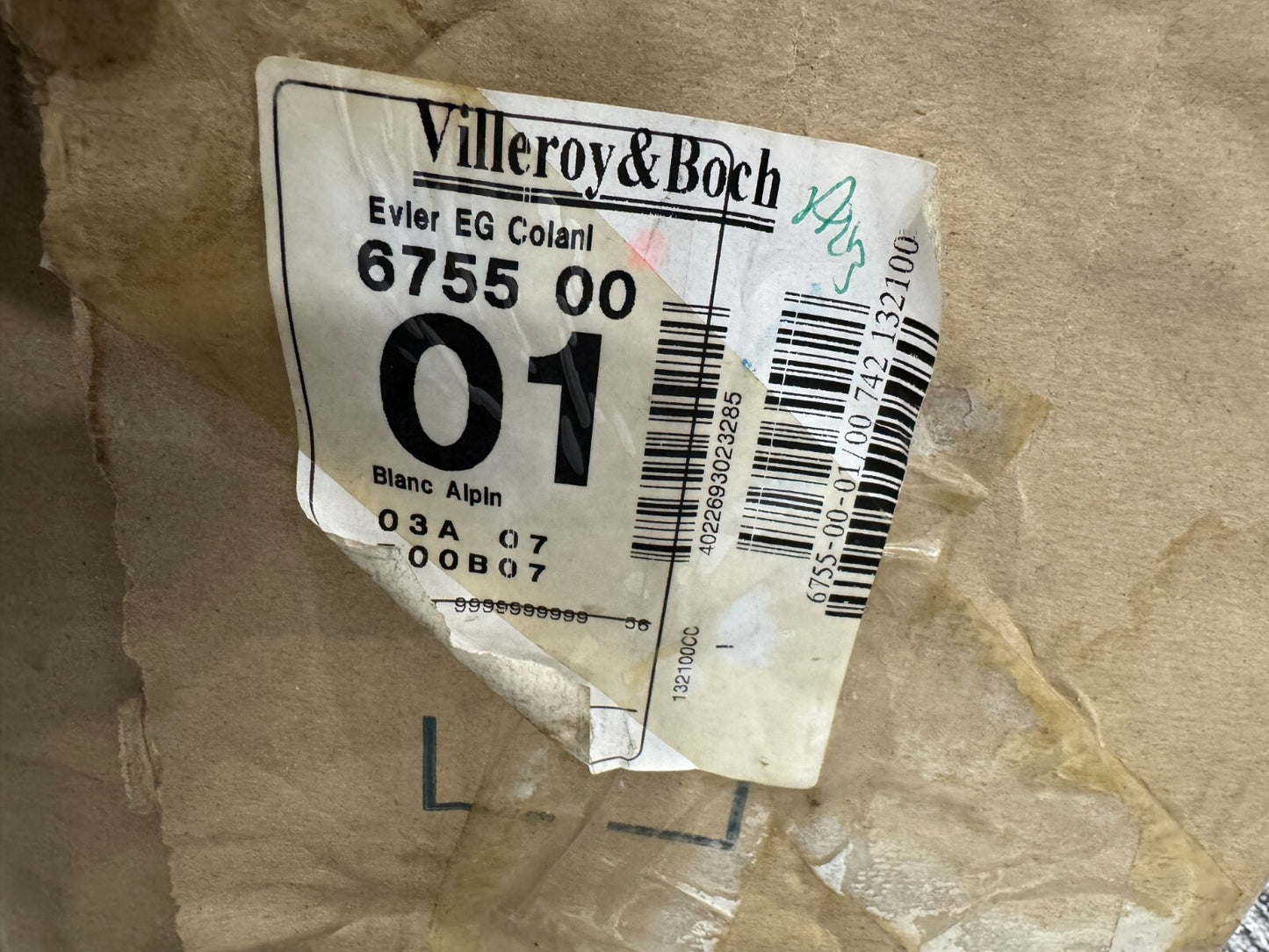 New Villeroy & Boch 6755 00 01 Kitchen sink drainer White Evier EG Colani BR2027