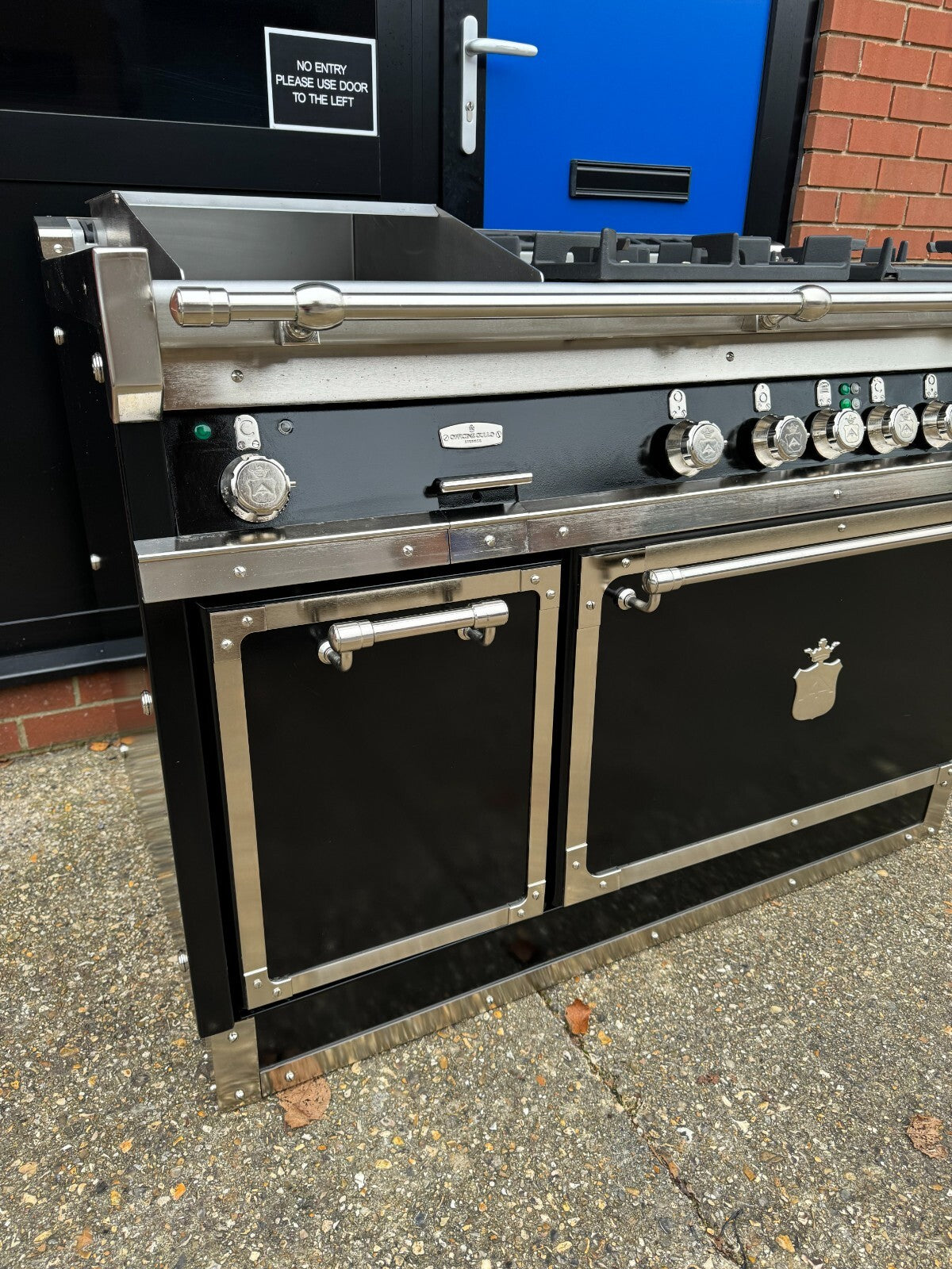 Officine Gullo OG Professional OG128 Range Cooker Oven Black & Chrome La Cornue