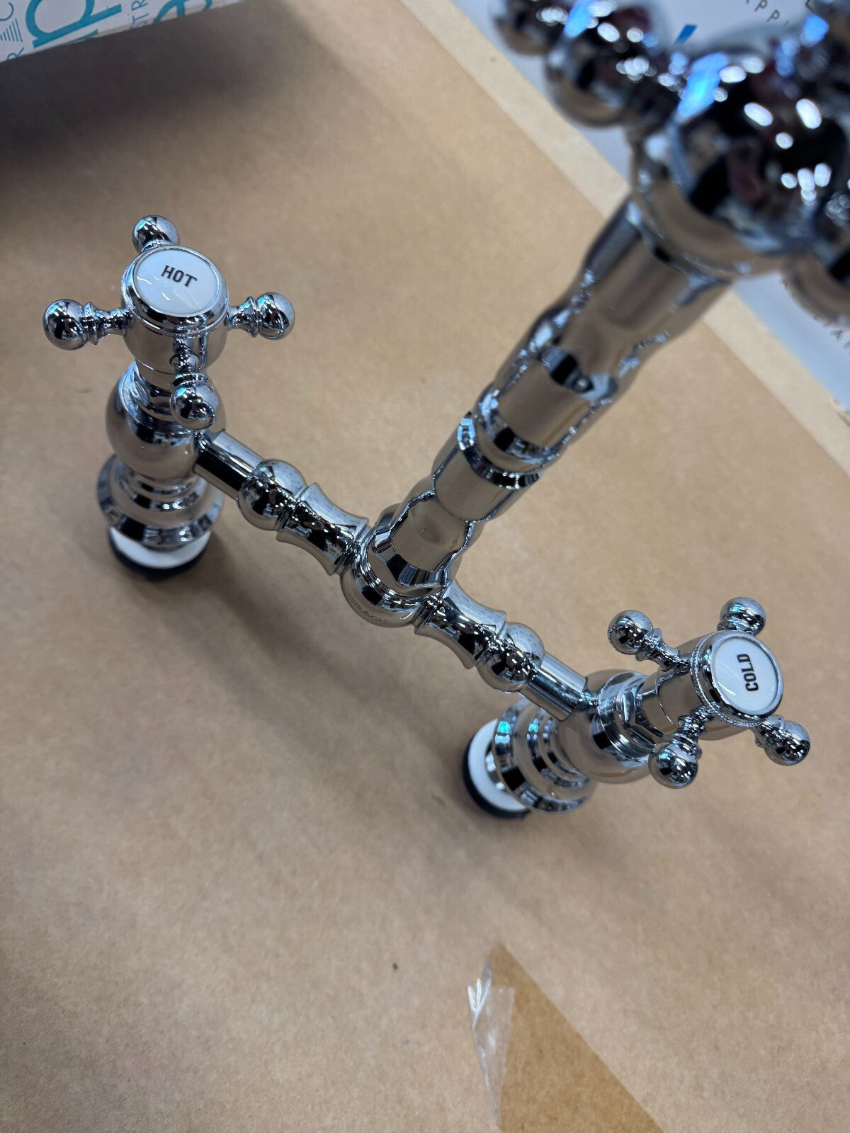 NEW Astracast TP0430 Camargue Bridge Twin Dial Single Flow Tap - Chrome BR752