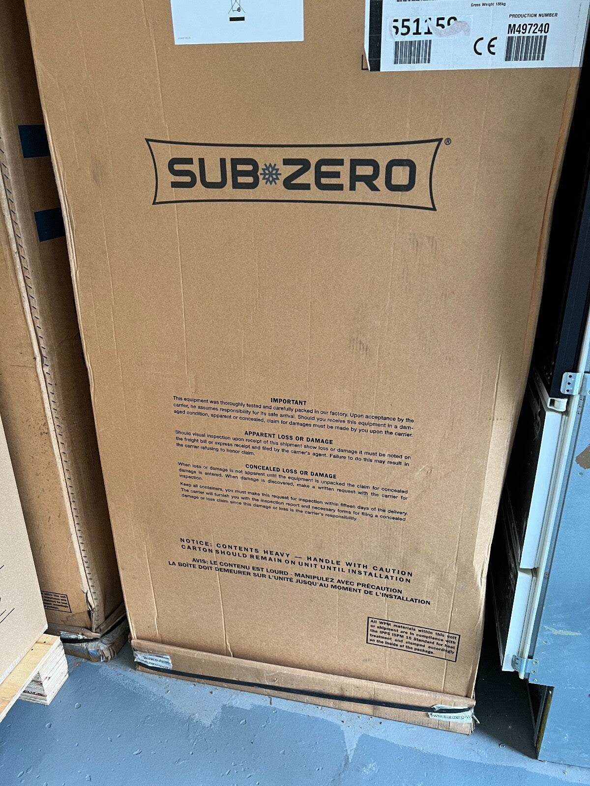 EX Display Sub-Zero ICBIT30RID refrigerator Fridge appliance subzero wolf