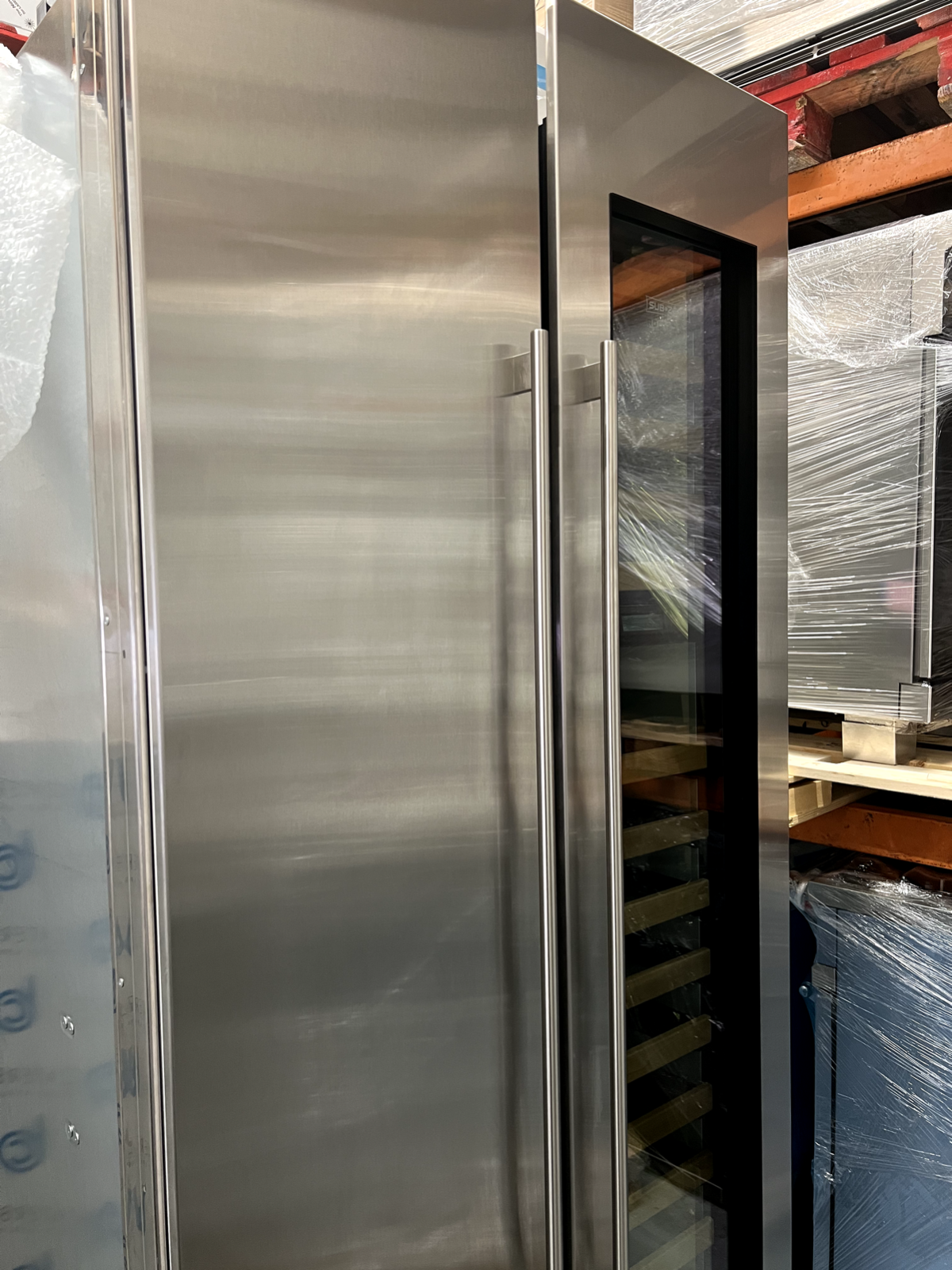 Ex Display Sub Zero Fridge & Freezer & Wine Cooler Appliance Set Wolf Subzero