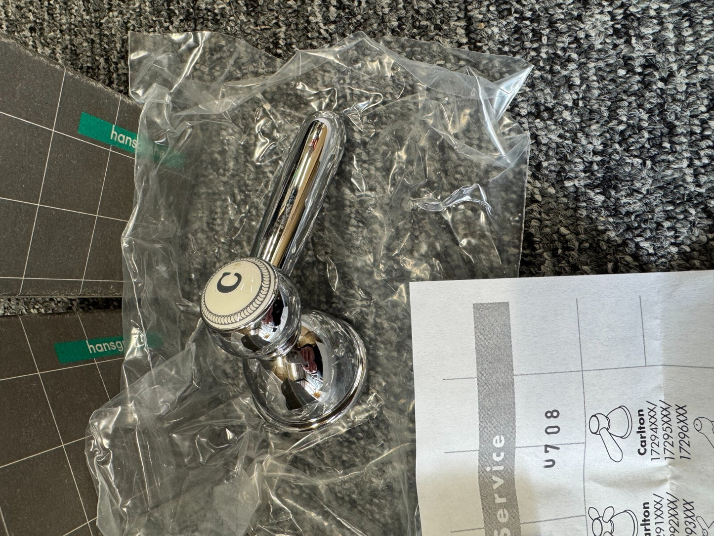 NEW Hansgrohe lever handle tap Axor Carlton chrome 17295000 BR2119 cold