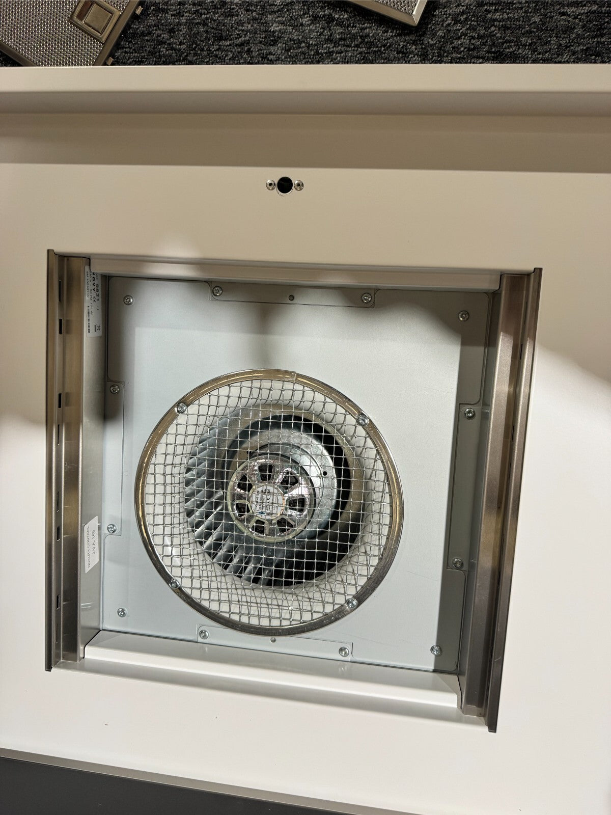 Ex Display Novy 6821 Pureline 120cm Ceiling Extractor Hood White BR690