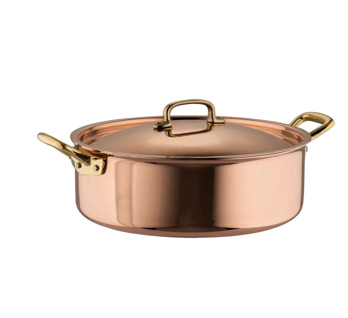 NEW Ruffoni Gustibus Covered Braiser 24cm 3Qt Copper Pan Oven Safe Pot with Lid