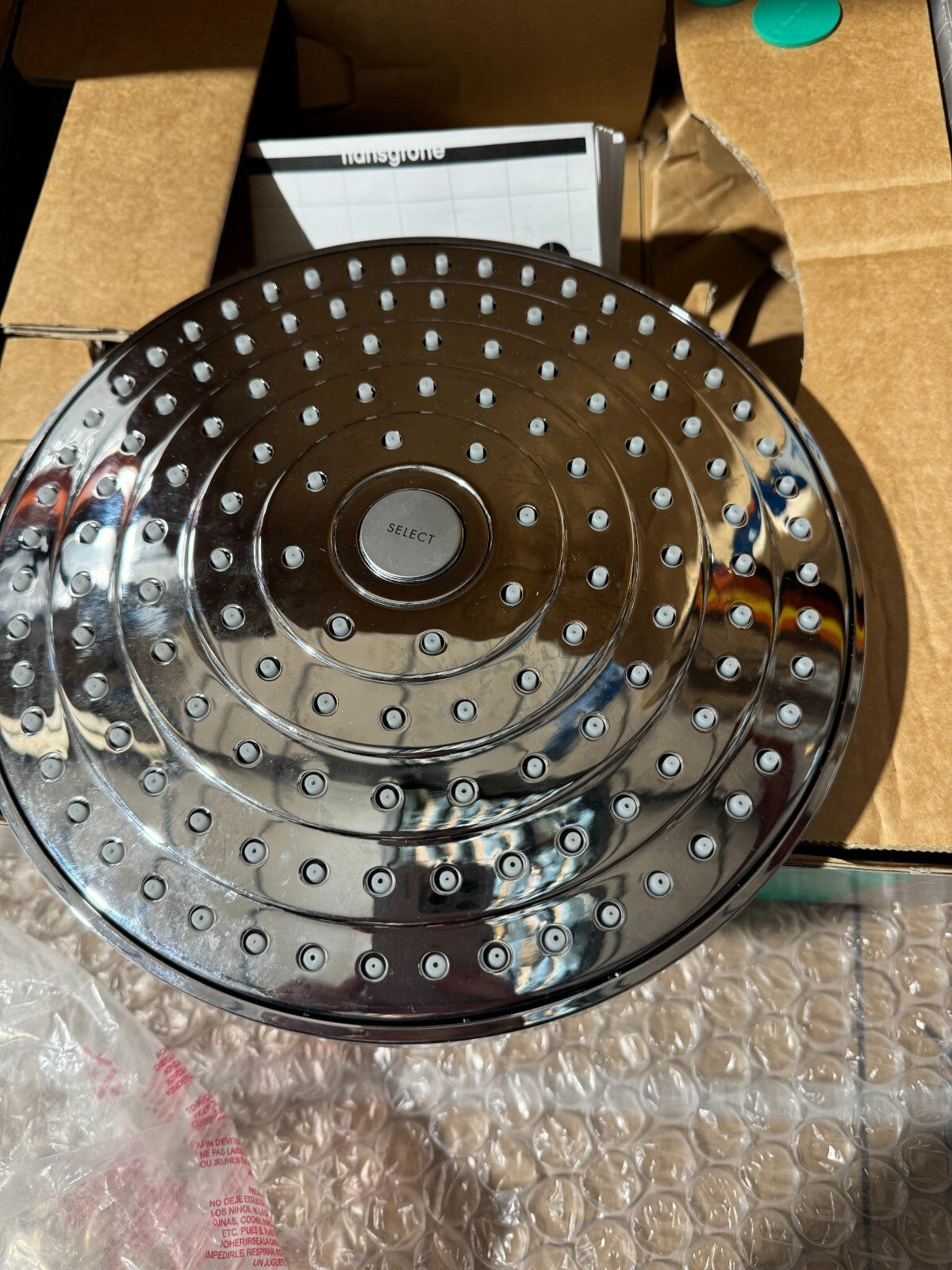 NEW Hansgrohe 26470000 Raindance S Shower head Jet PowderRain Shower Head BR937