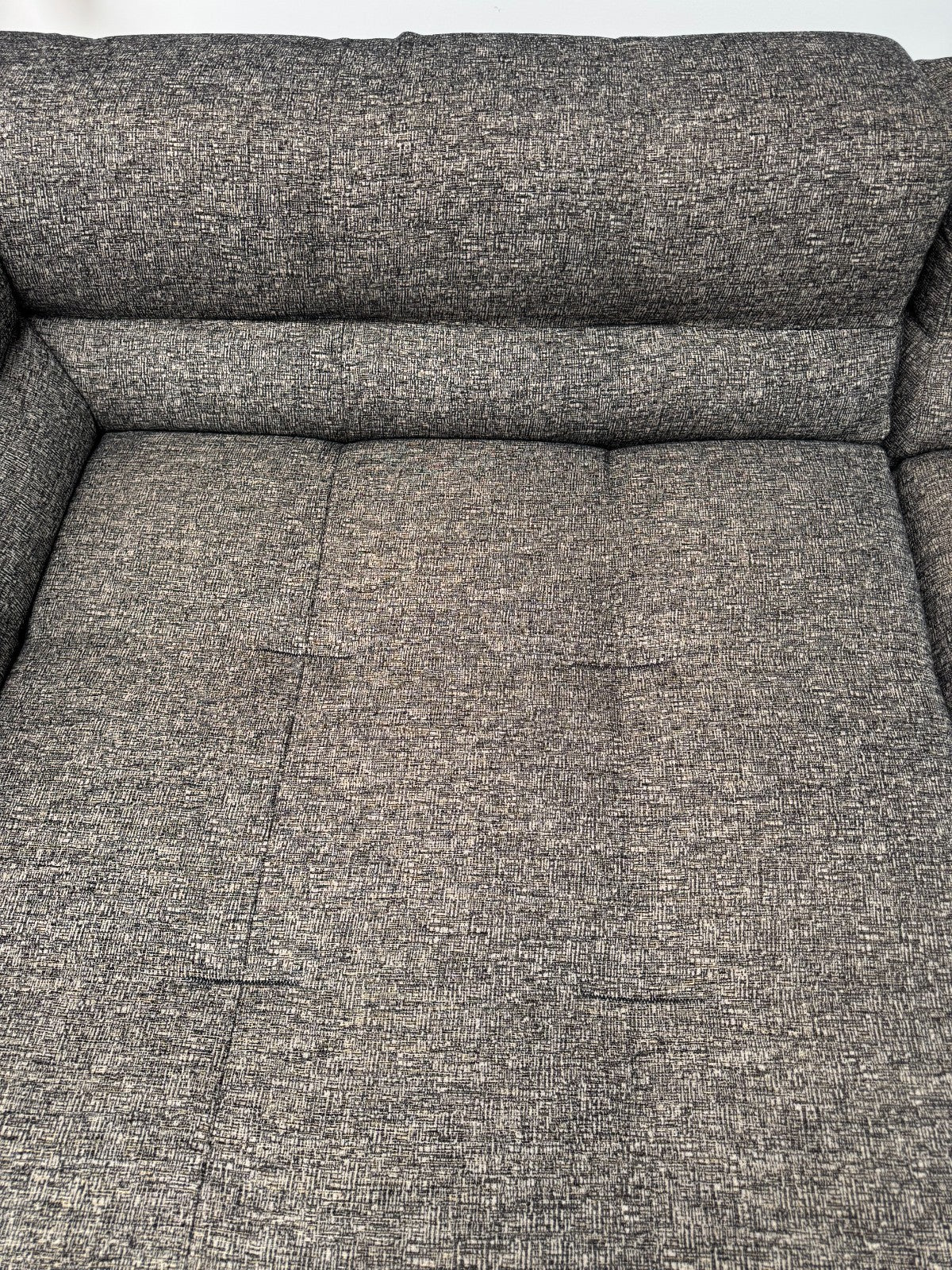 Ex Display B&B Italia Tufty Too Left hand Corner Sofa Chair black/ grey 2 piece