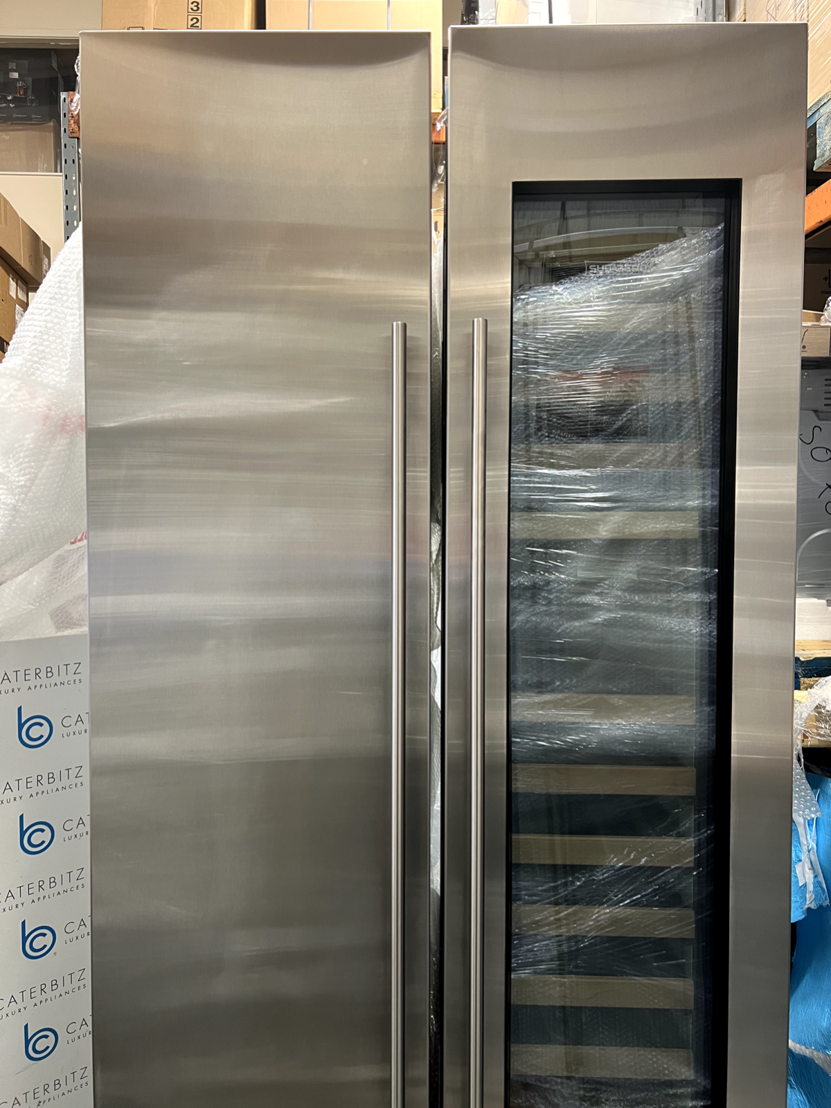 Ex Display Sub Zero Fridge & Freezer & Wine Cooler Appliance Set Wolf Subzero