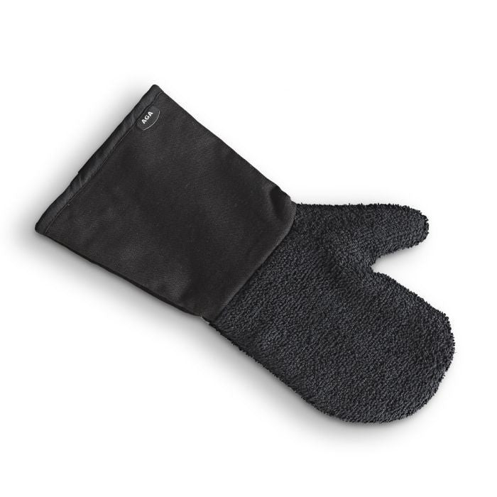 NEW Authentic AGA BBQ Oven Traditional Gauntlet Oven Mitt Black In Stock