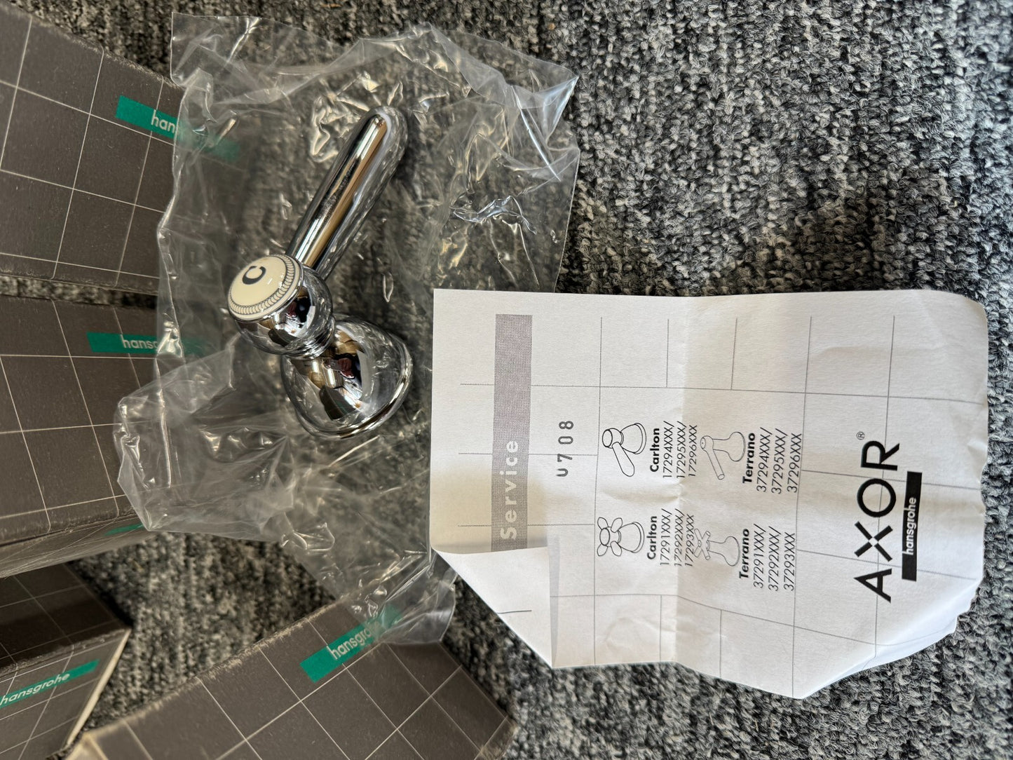 NEW Hansgrohe lever handle tap Axor Carlton chrome 17295000 BR2119 cold