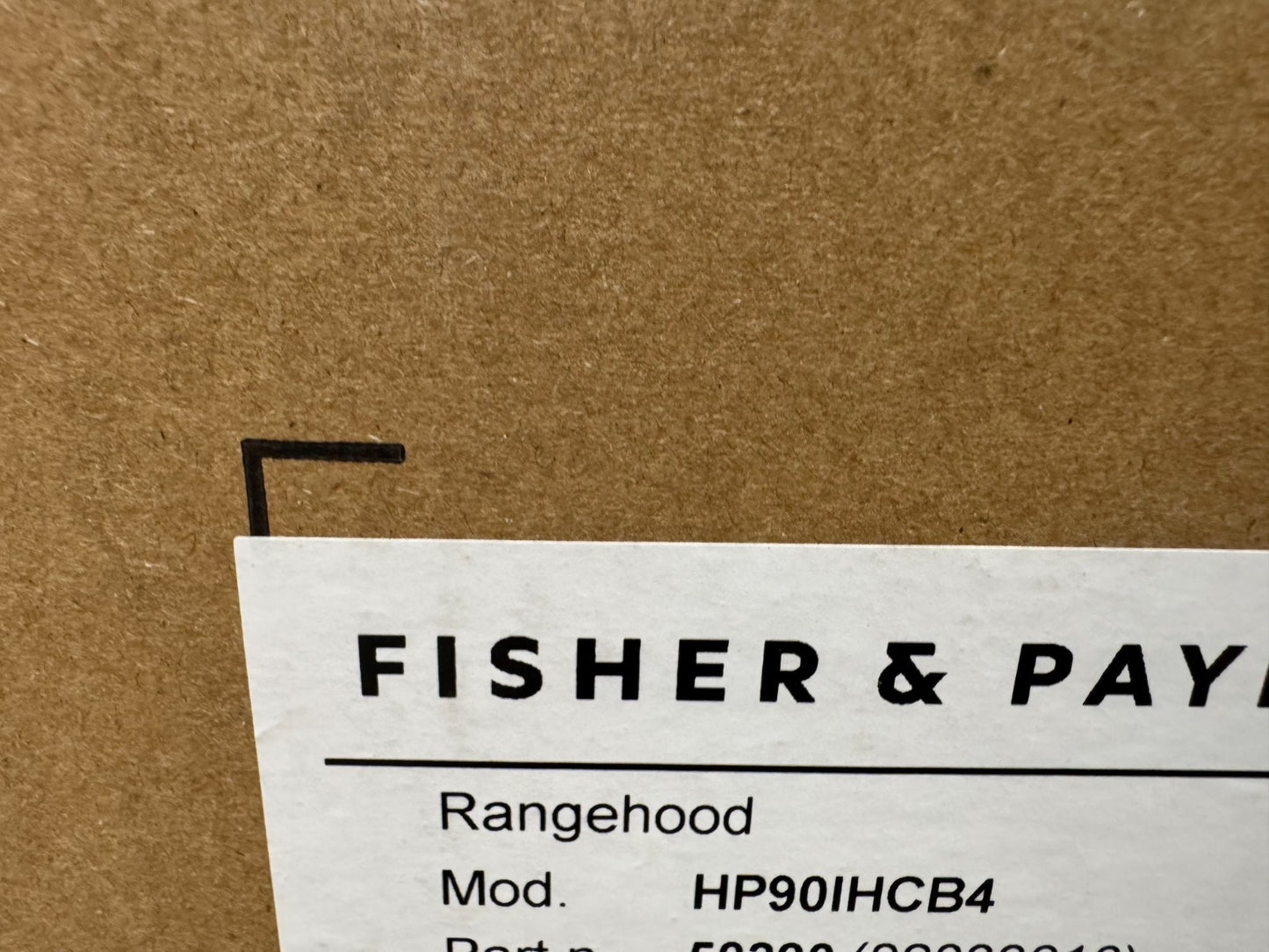 Fisher & Paykel Series 7 HP90IHCB4 90cm Black Built in Extractor Hood BR4213