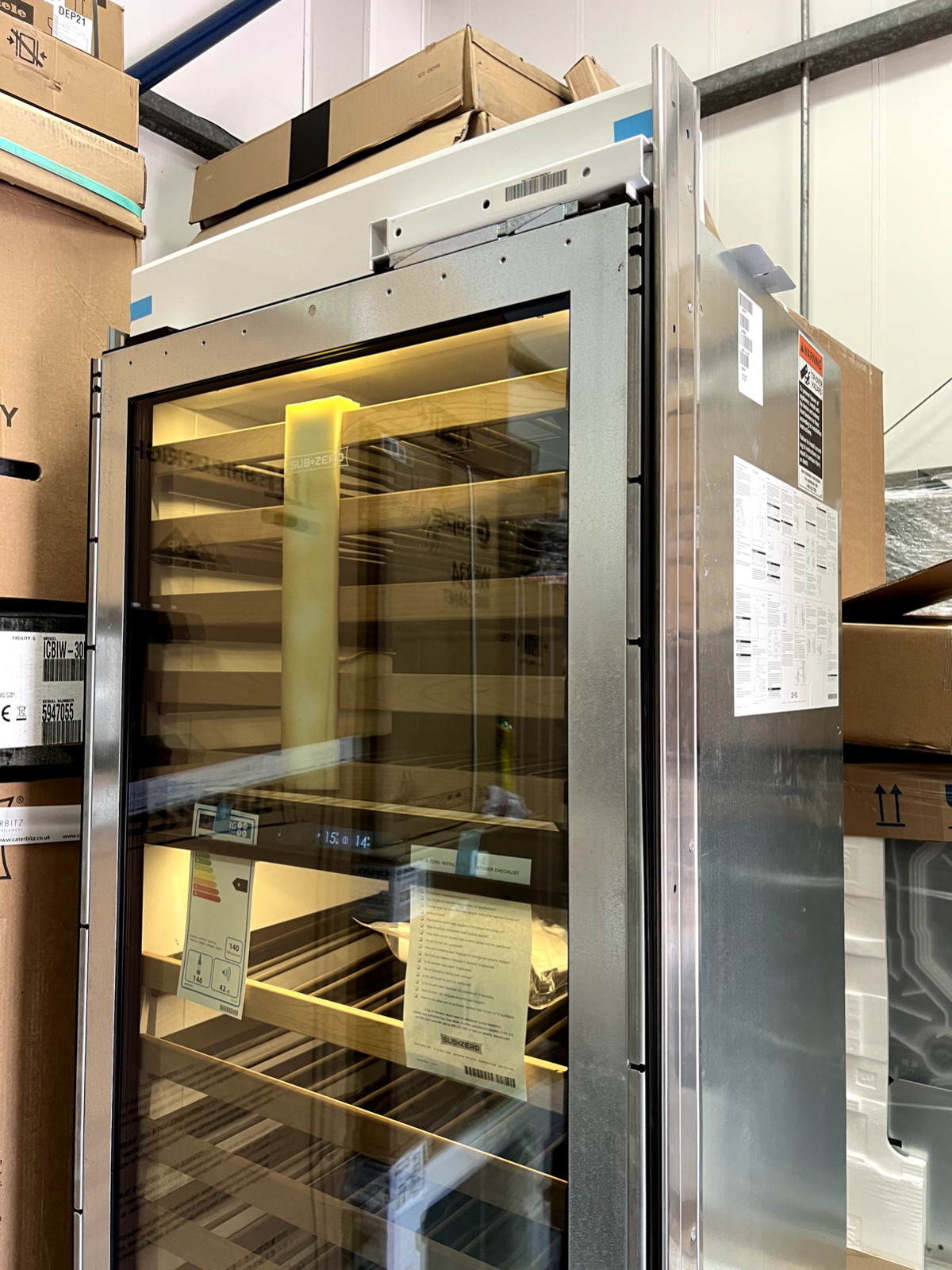 Ex Display Sub-Zero ICBIW30 Wine Cooler Drinks Fridge Refrigeration 762mm