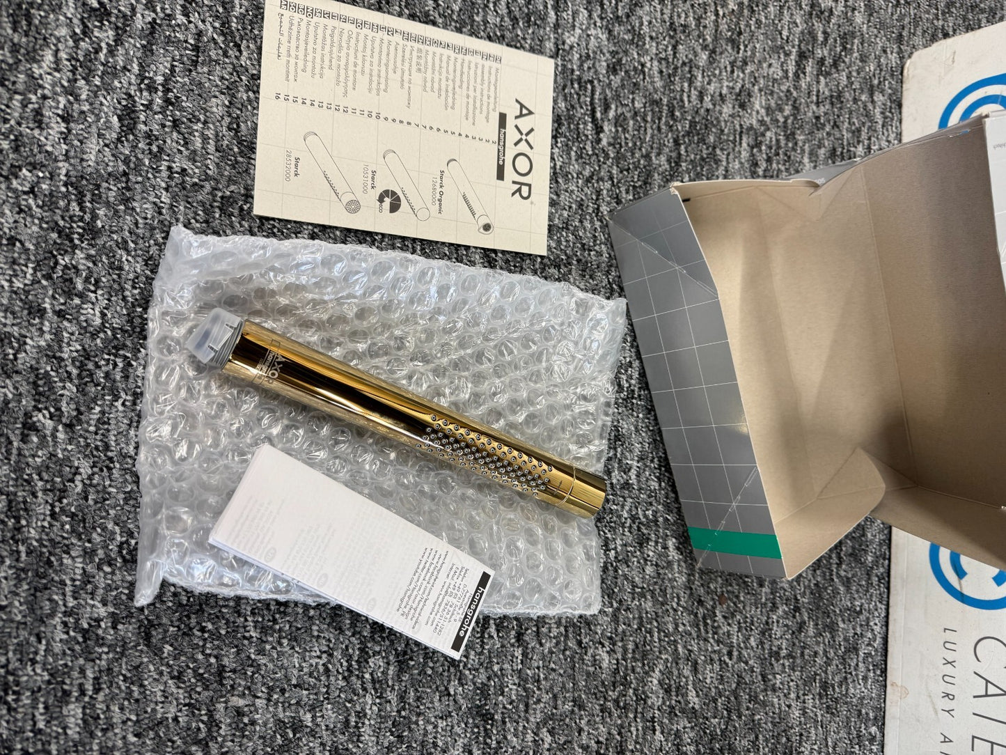 NEW Hansgrohe Axor Starck 28532990 Hand Shower Polished Gold BR836