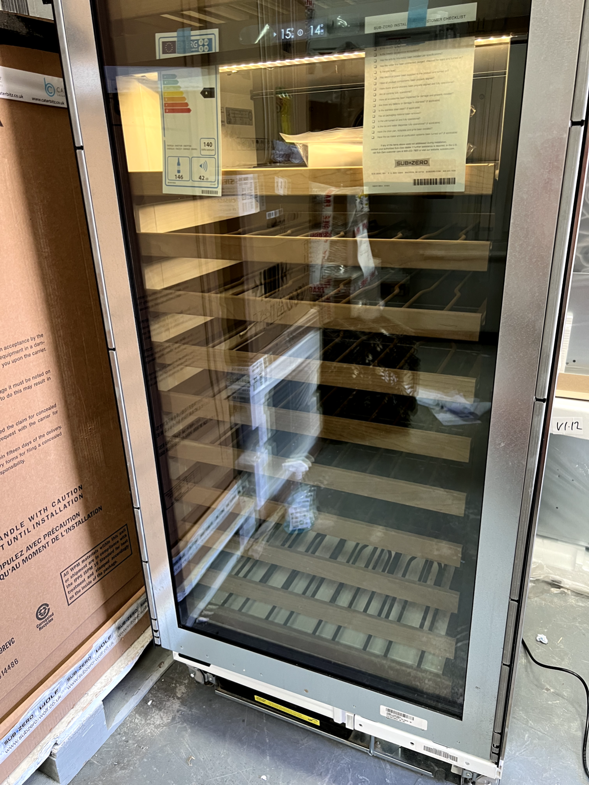 Ex Display Sub-Zero ICBIW30 Wine Cooler Drinks Fridge Refrigeration 762mm
