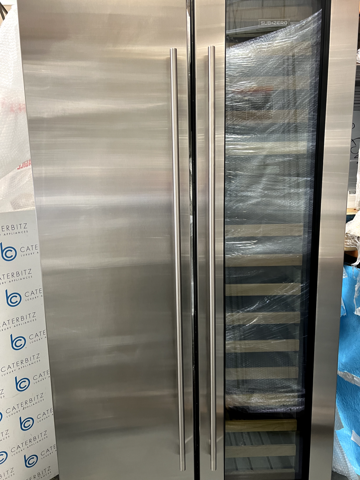 Ex Display Sub Zero Fridge & Freezer & Wine Cooler Appliance Set Wolf Subzero