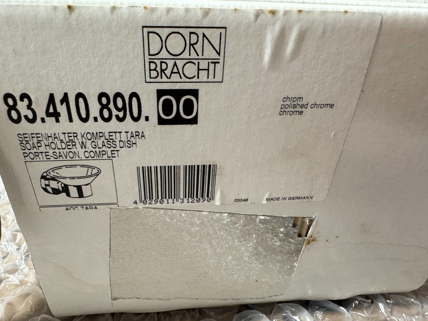 NEW Dornbracht Tara bathroom Soap Dish Holder Chrome 83410890 BR926