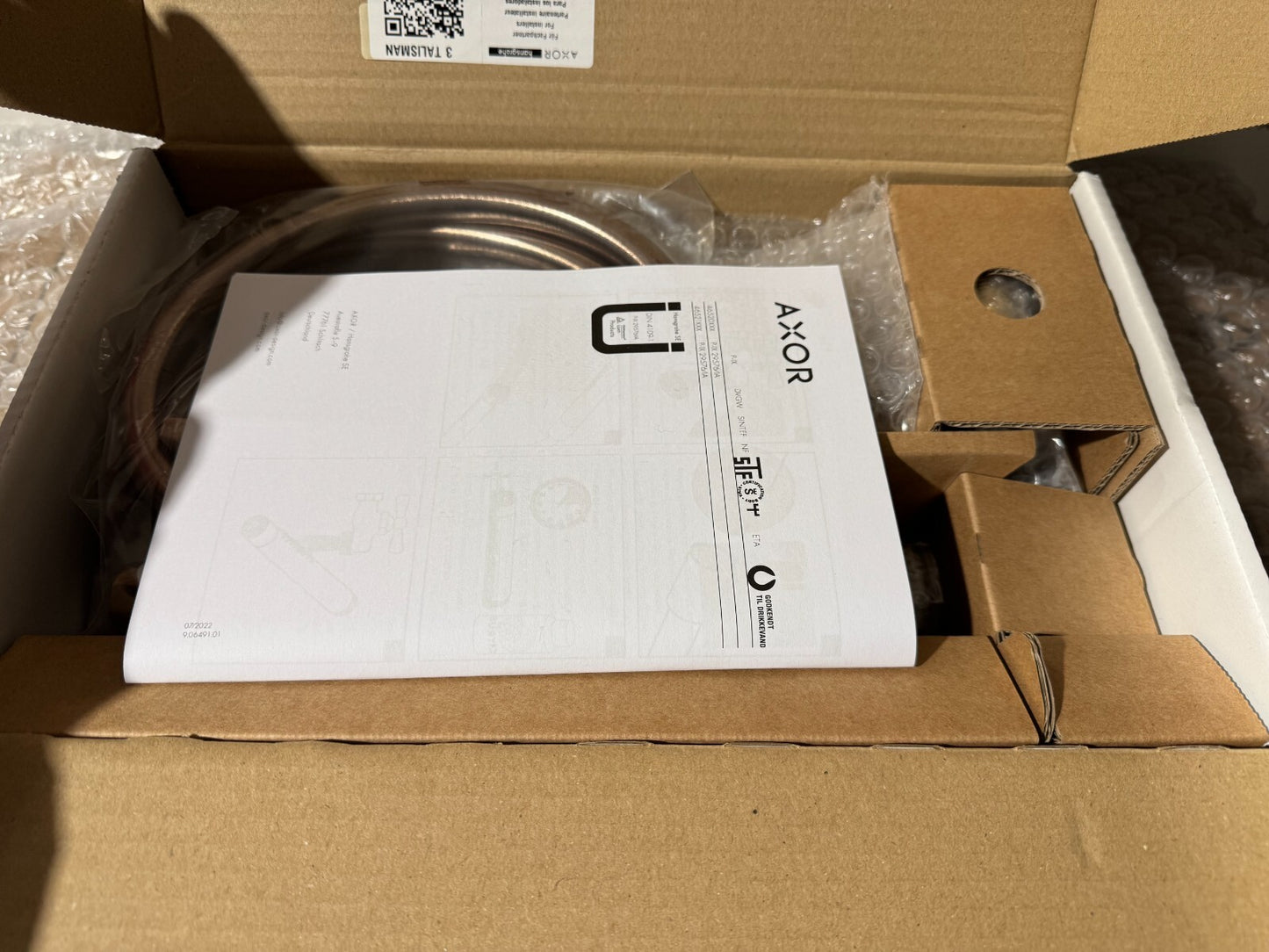 NEW AXOR 46520300 Hansgrohe Edge Porter Baton Hand Shower 2jet Shower Hose BR939
