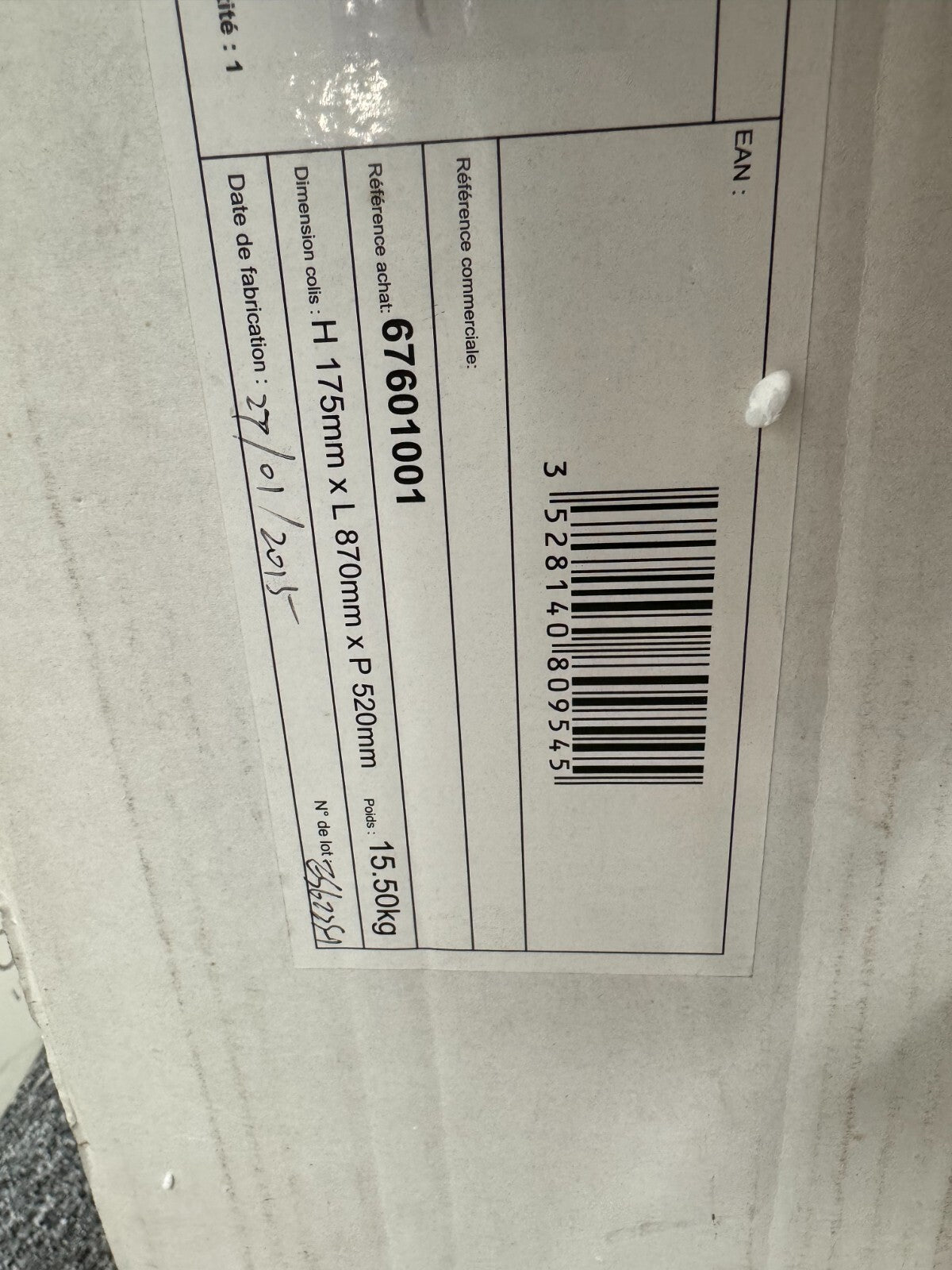 NEW Vasco Vasque Resin Vainty Sink Basin WHITE BR776