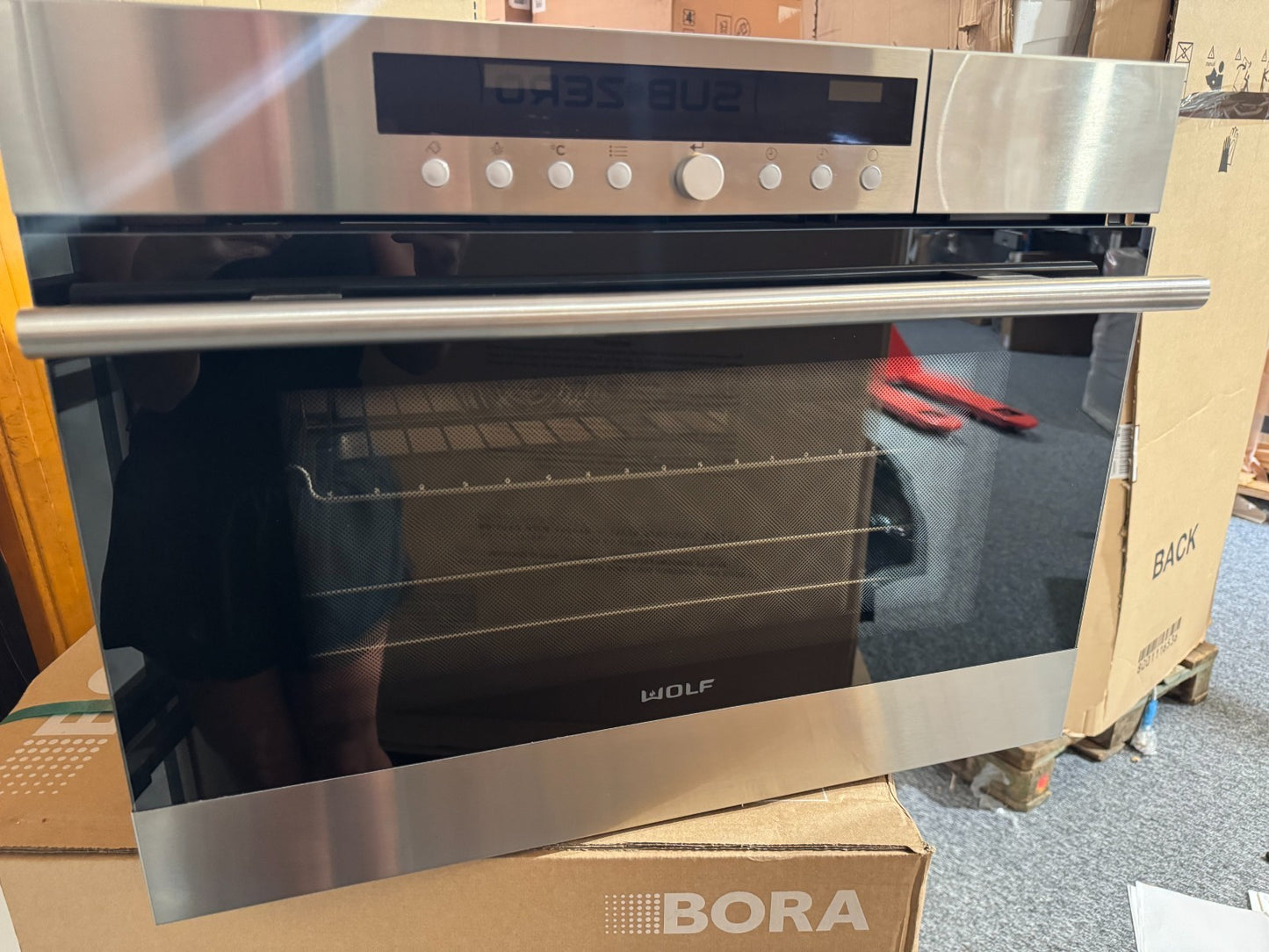 Ex Display UNUSED WOLF ICBCSO24/TE/S/TH Steam Oven Cooker 60cm BR2347