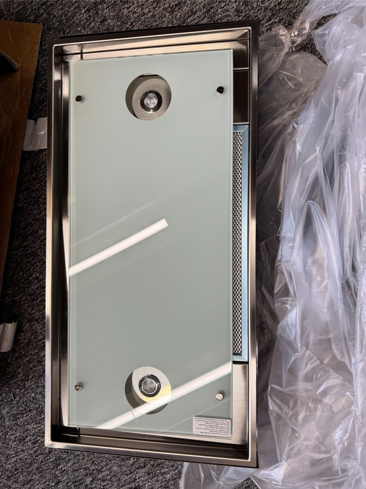 NEW AIRONE AIDA 60 recessed under cabinet Built in Extractor hood with LED BR714