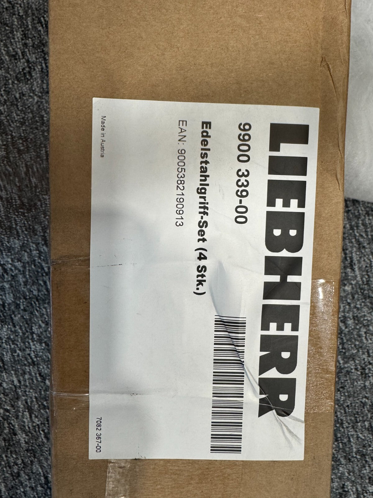 New Liebherr 990033900 3/4 Inch Round Tubular Handles x 4 BR2011