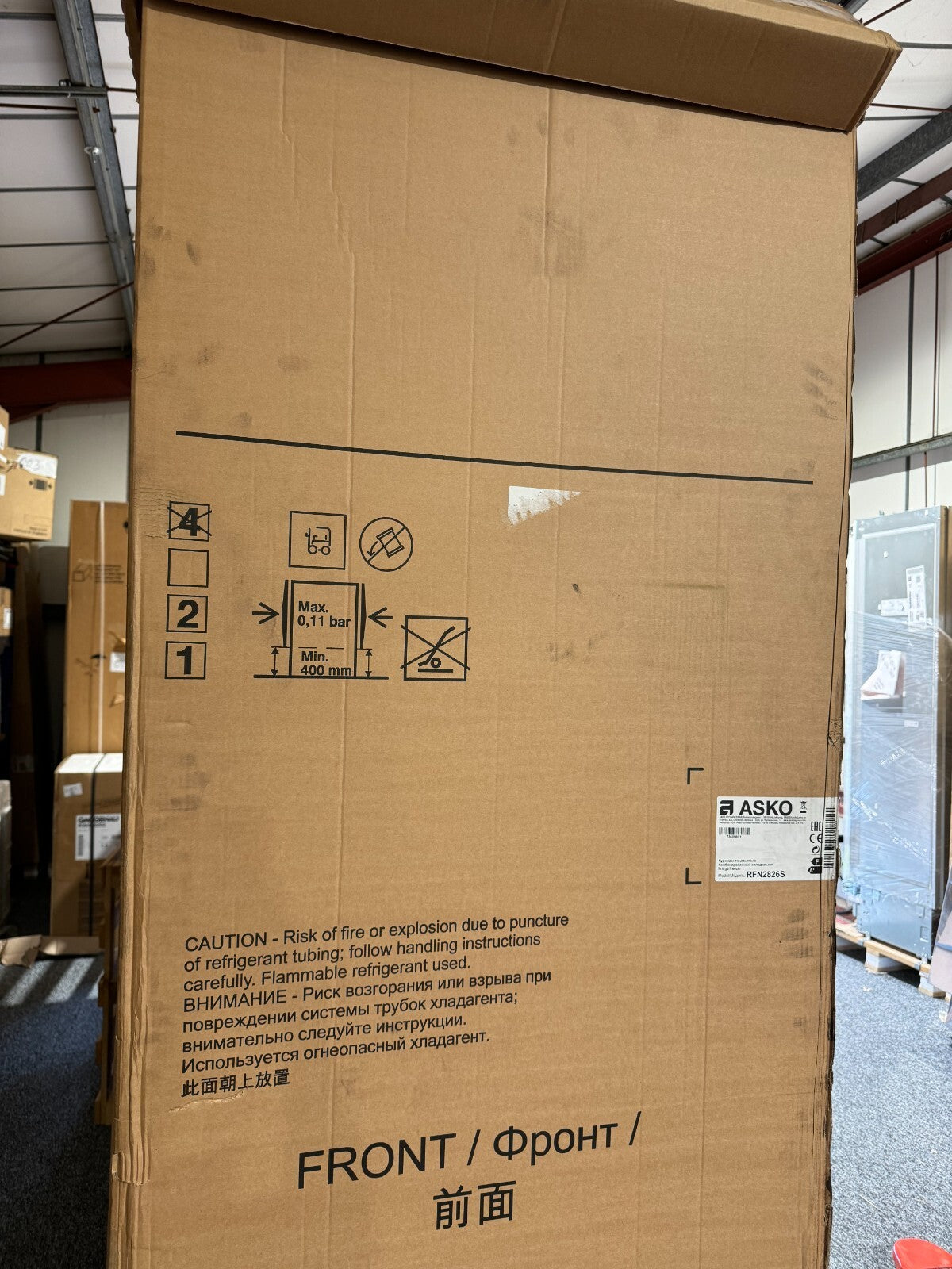 NEW ASKO RFN2826S Fridge Freezer Refrigeration Integrated Appliance ICE subzero