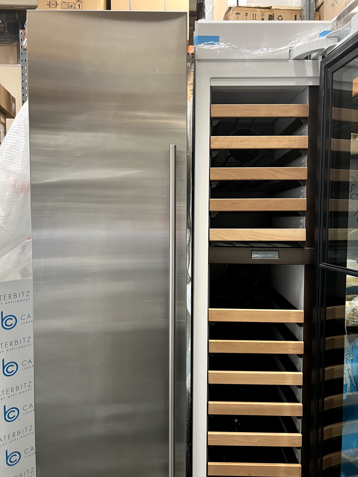 Ex Display Sub Zero Fridge & Freezer & Wine Cooler Appliance Set Wolf Subzero