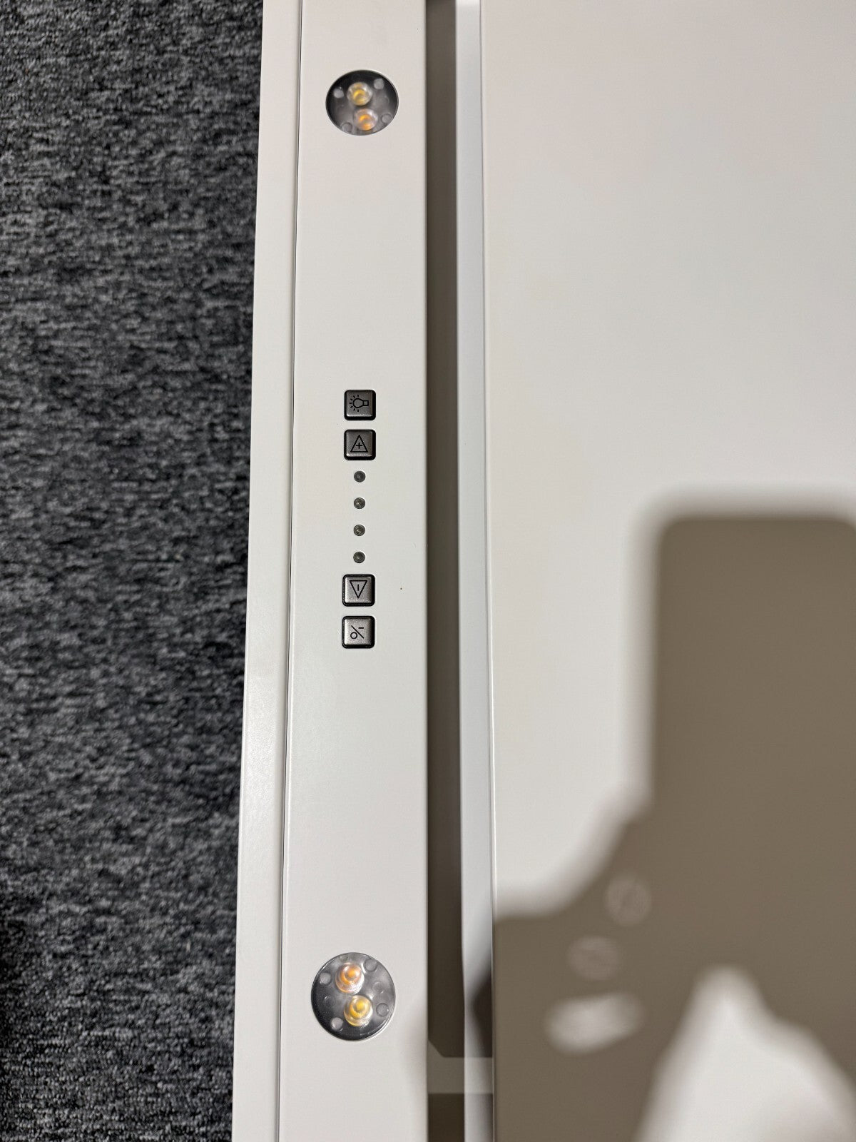 Ex Display Novy 6821 Pureline 120cm Ceiling Extractor Hood White BR690