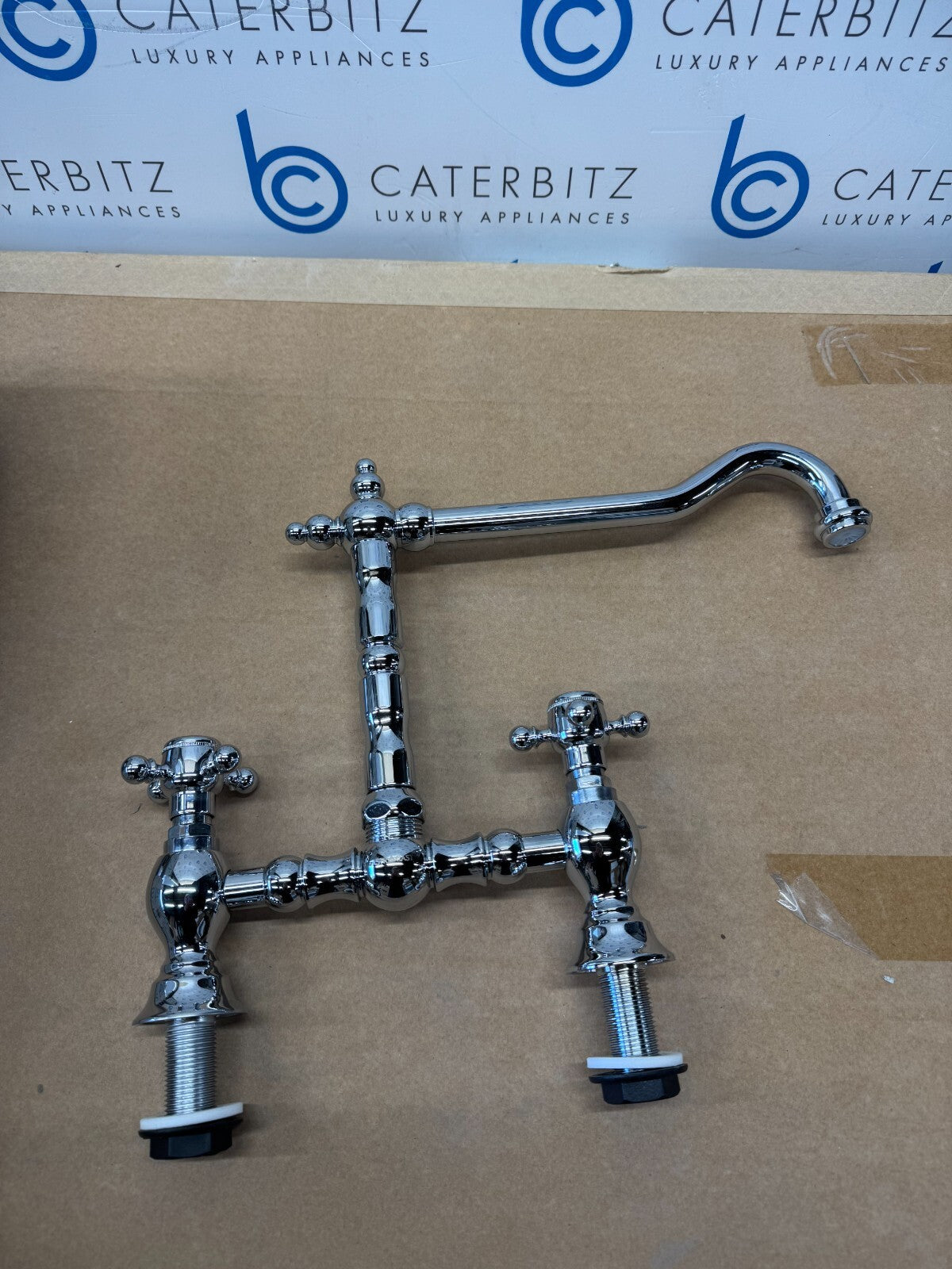 NEW Astracast TP0430 Camargue Bridge Twin Dial Single Flow Tap - Chrome BR752