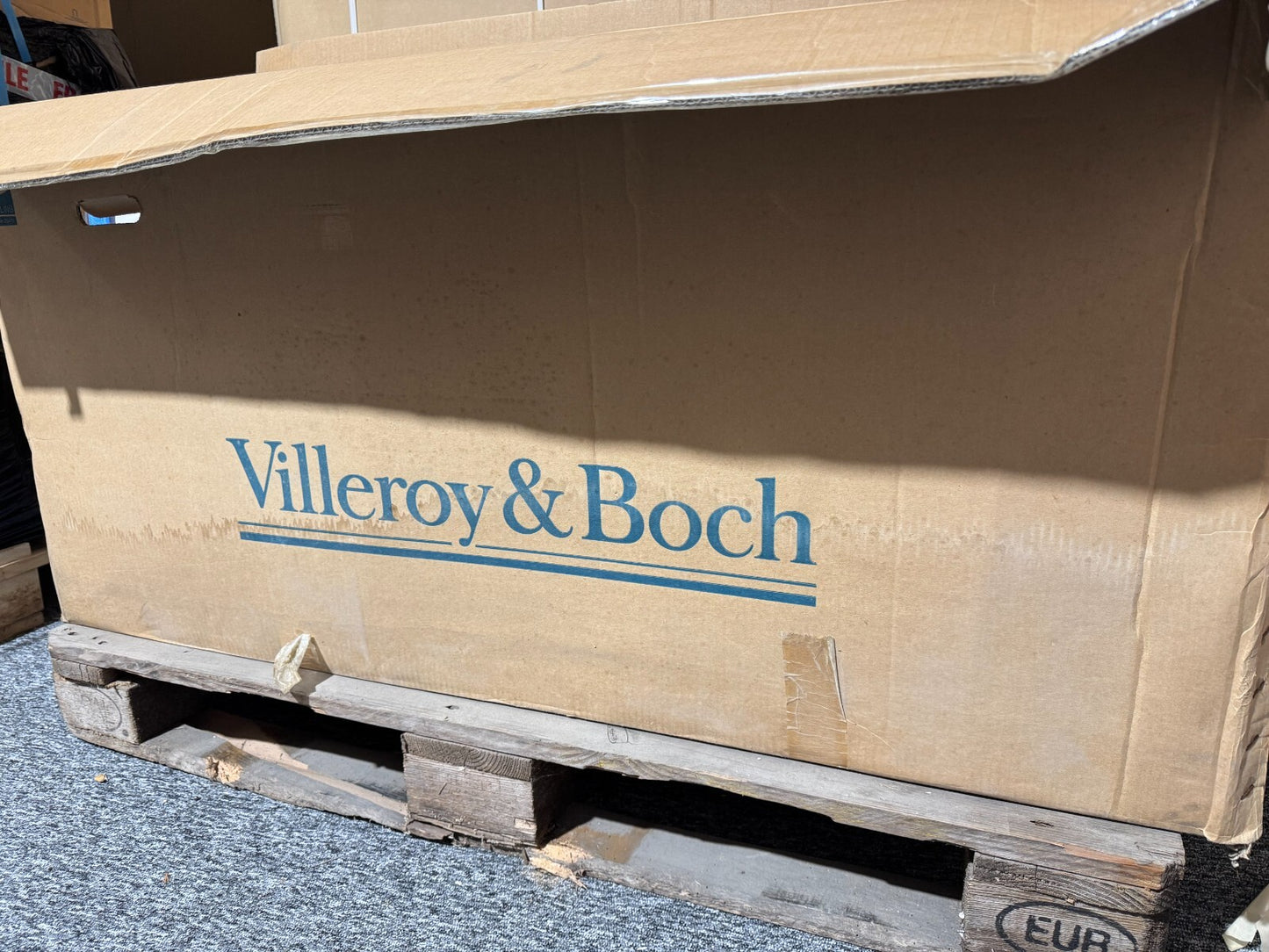 NEW Villeroy & Boch 6795 Kitchen Large double Ceramic Sink Basin BR812