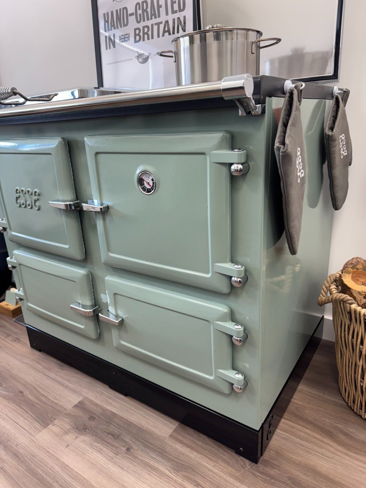 Ex Display UNUSED Esse 1000 X Electric Range Cooker Sage 100cm Oven