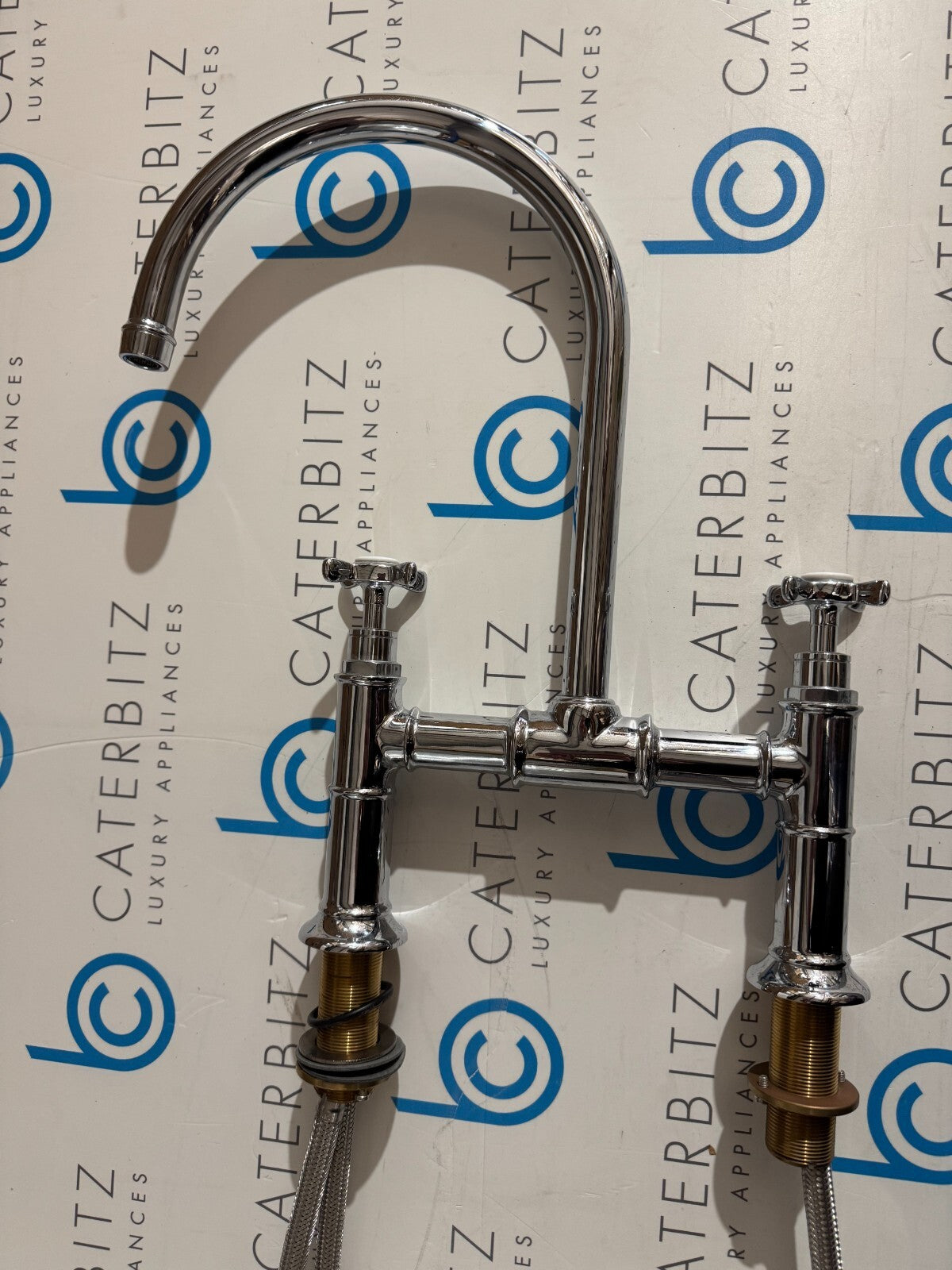 Ex Display Unused Hansgrohe Montreux Bridge Mixer Basin Tap cross handles BR692