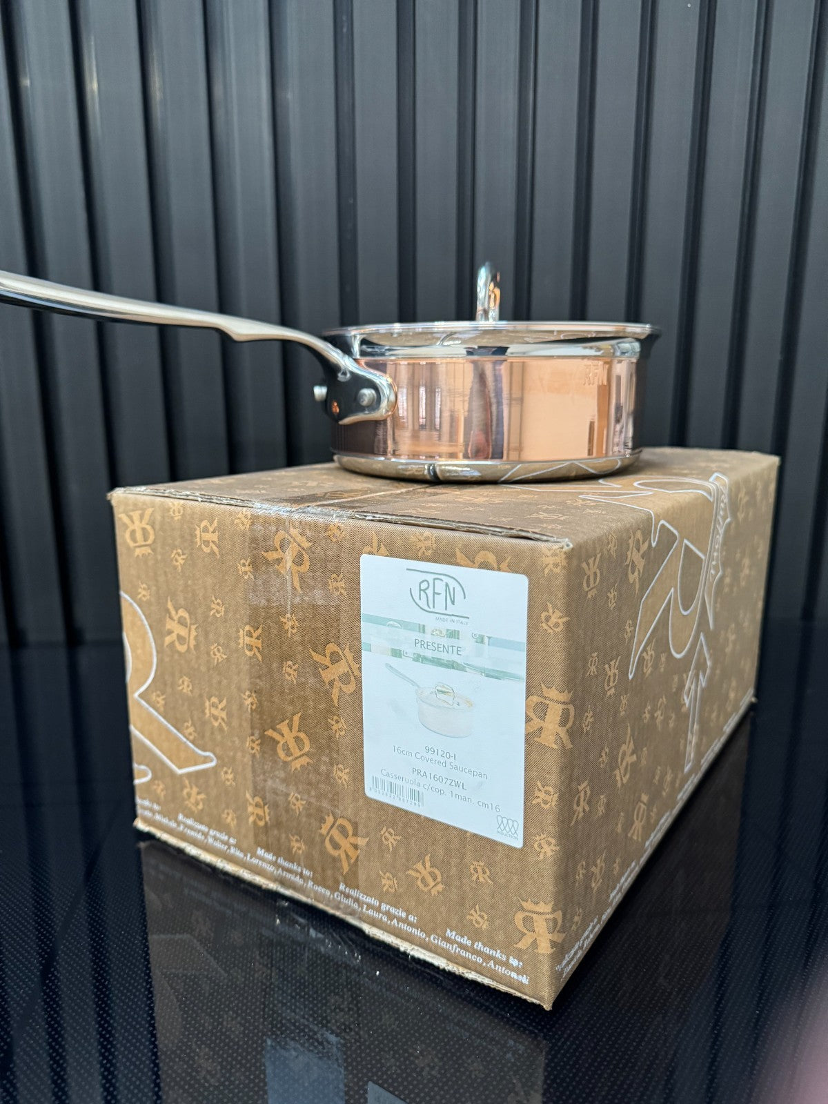 NEW Ruffoni Con Classe 16cm Saucepan with lid Copper Pot Cookware AX
