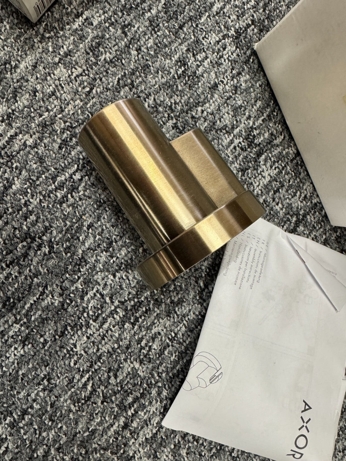 NEW Axor Hansgrohe Angle valve cover outlet G 3/8 51307140 Brushed Bronze BR2115