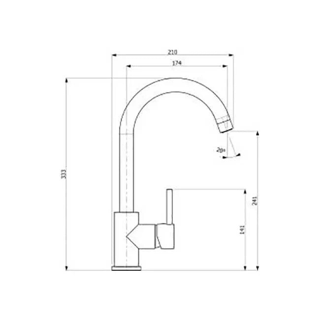 NEW BLANCO ENVOY KITCHEN TAP CHROME 453508 Lever Mixer Deck Mounted BR959
