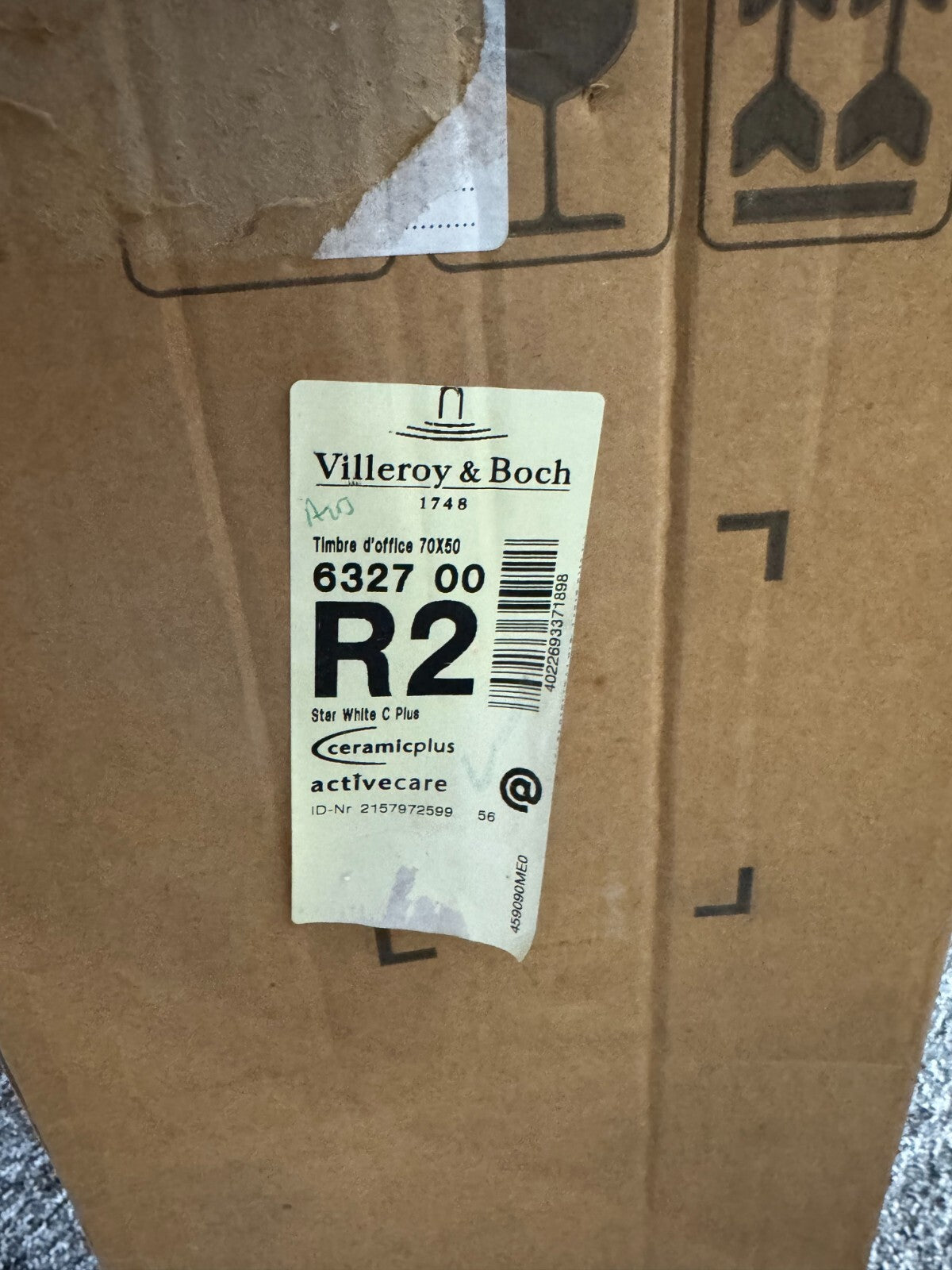 NEW Villeroy & Boch 632700 white large Sink Basin BR2031