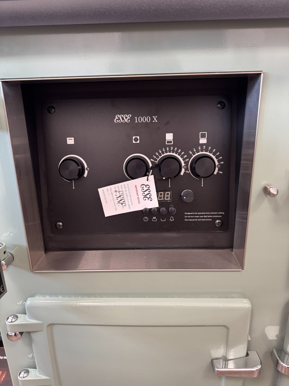 Ex Display UNUSED Esse 1000 X Electric Range Cooker Sage 100cm Oven