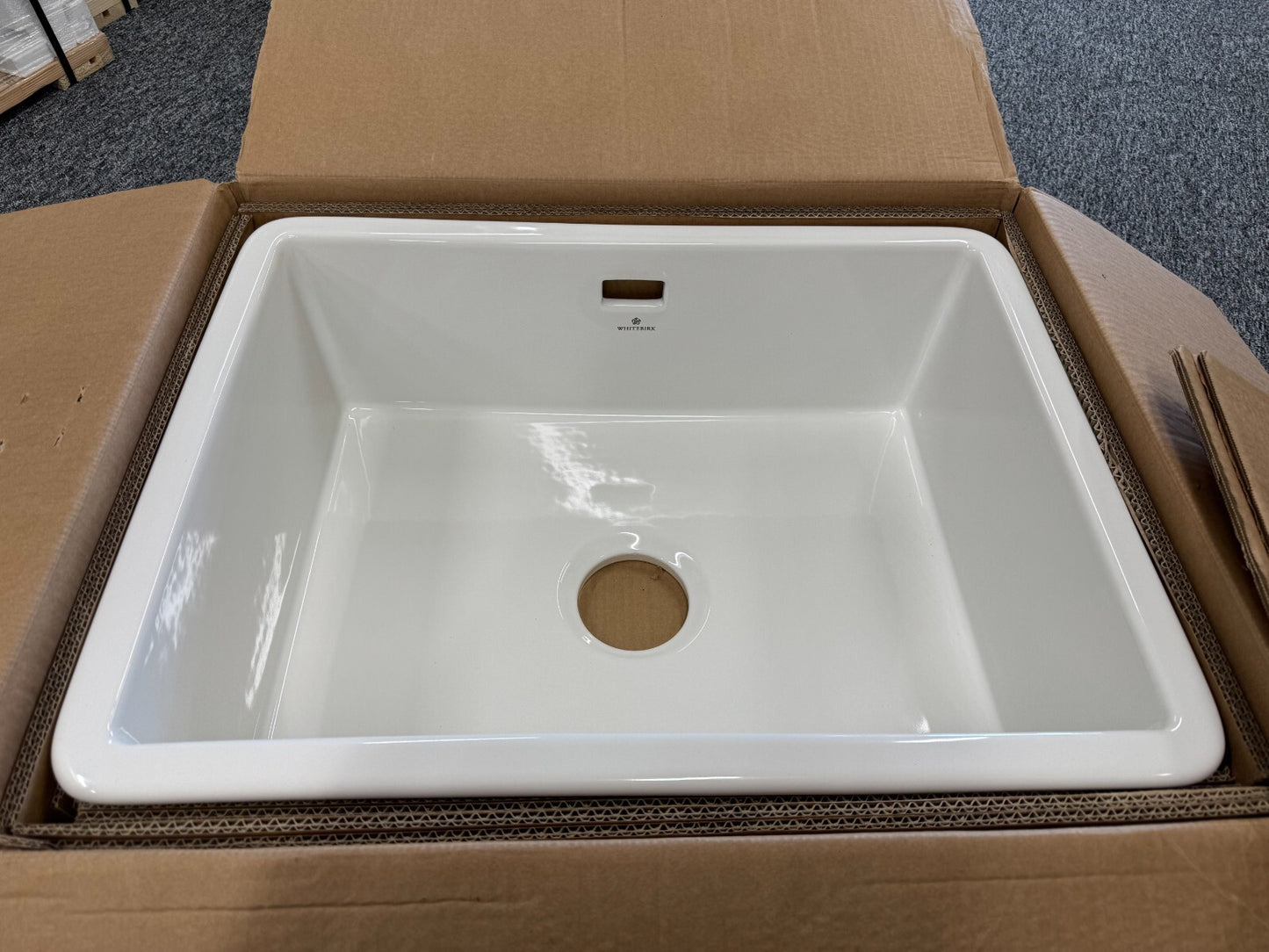 New Freckleton 362723 Whitebirk White Single bowl kitchen sink BR2188 shaws