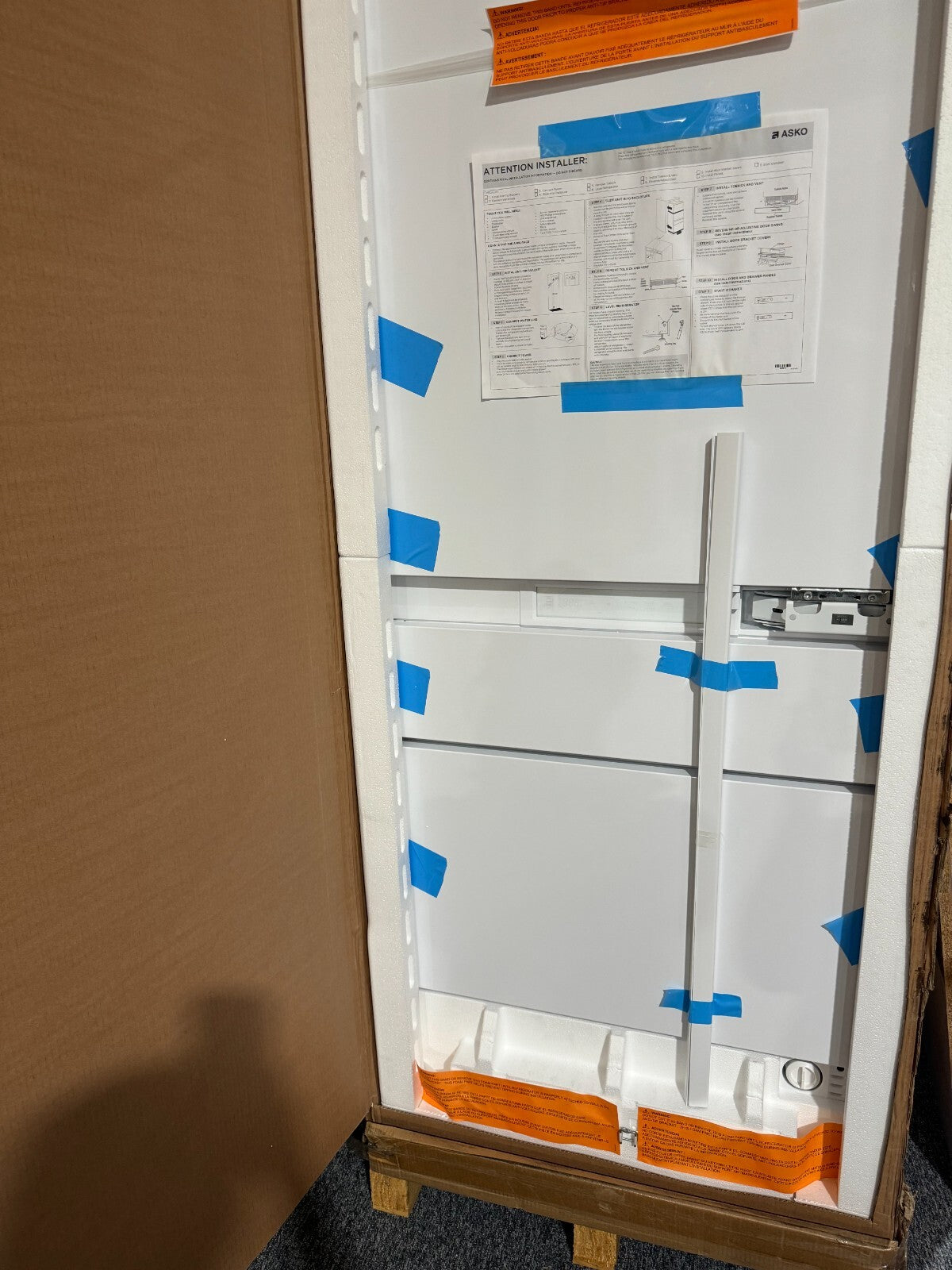 NEW ASKO RFN2826S Fridge Freezer Refrigeration Integrated Appliance ICE subzero
