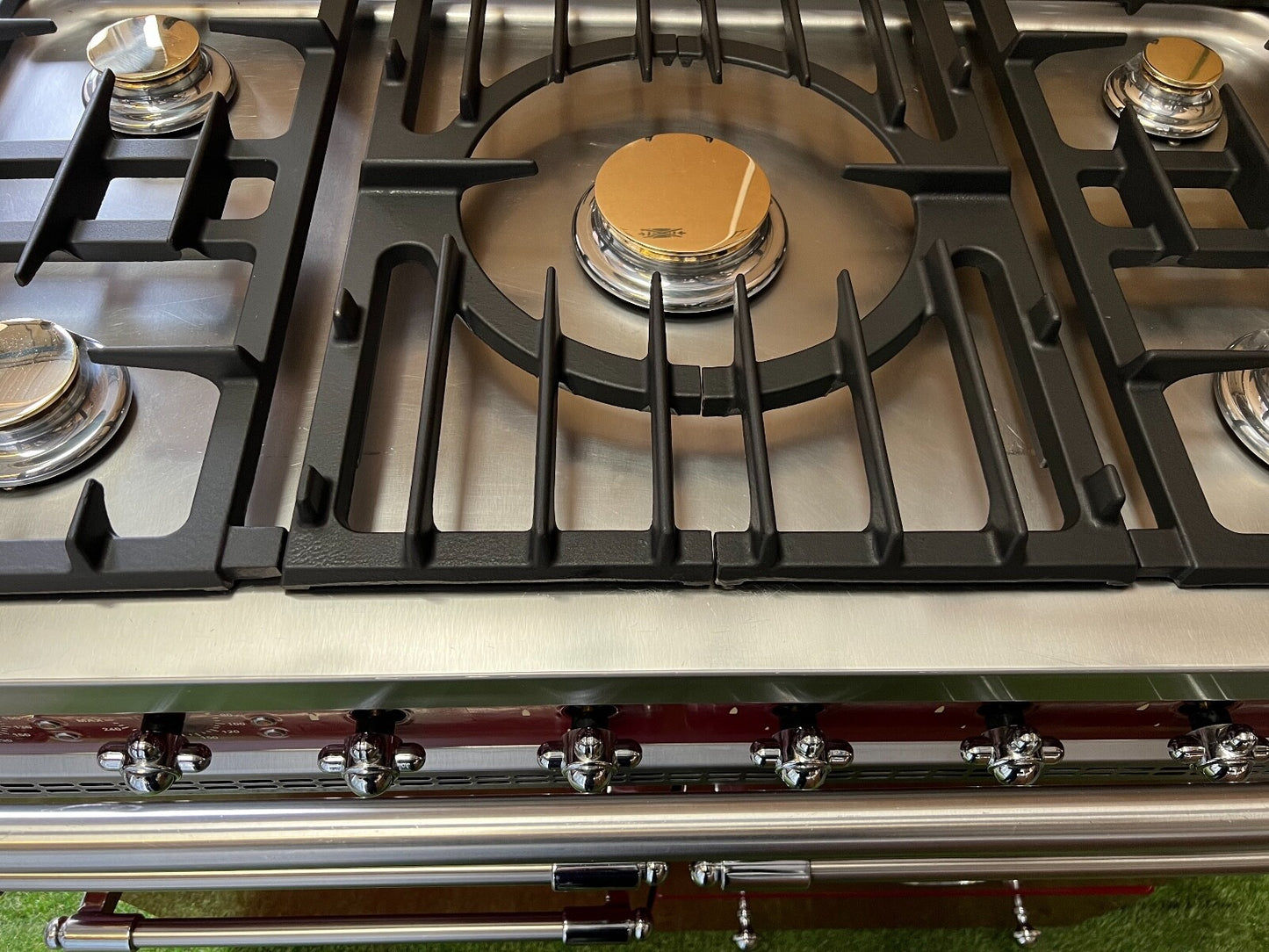 Lovely Lacanche Macon range cooker Oven Stove burgundy Chrome appliance 100cm
