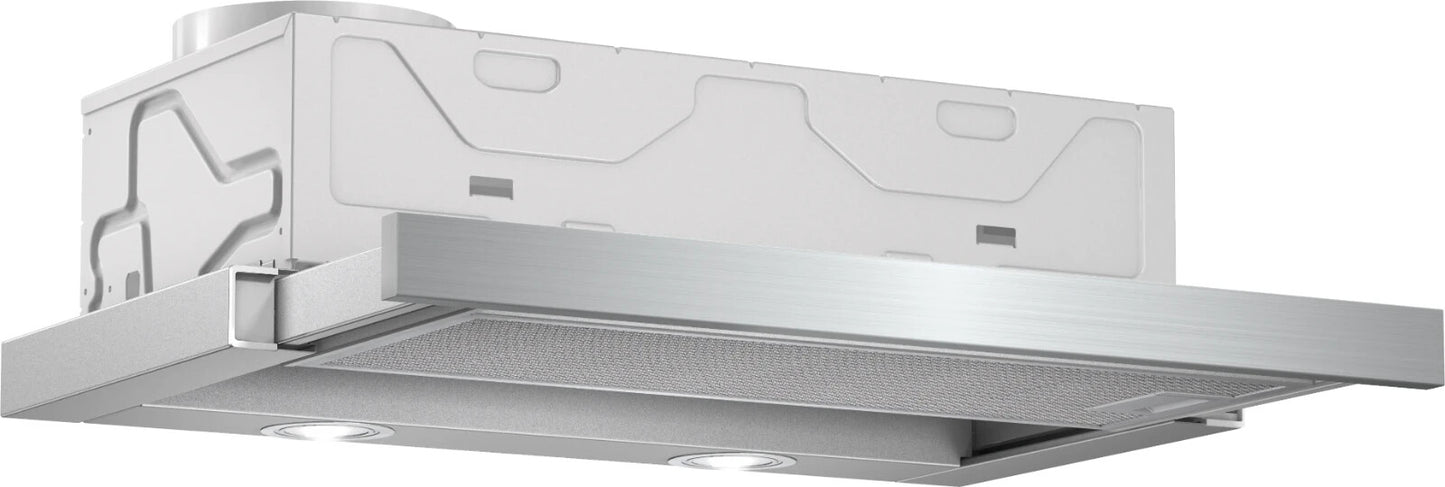 NEW Bosch DFM063W55B Telescopic Cooker Hood Silver Extractor appliance BR2173