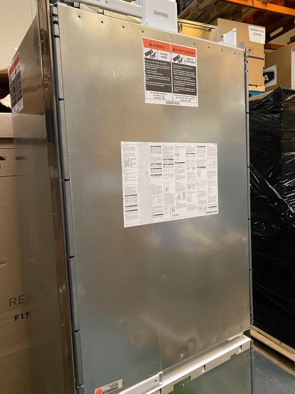 Ex Display SubZero Fridge freezer ICBIT30-CIID kitchen Appliance Wolf Sub zero