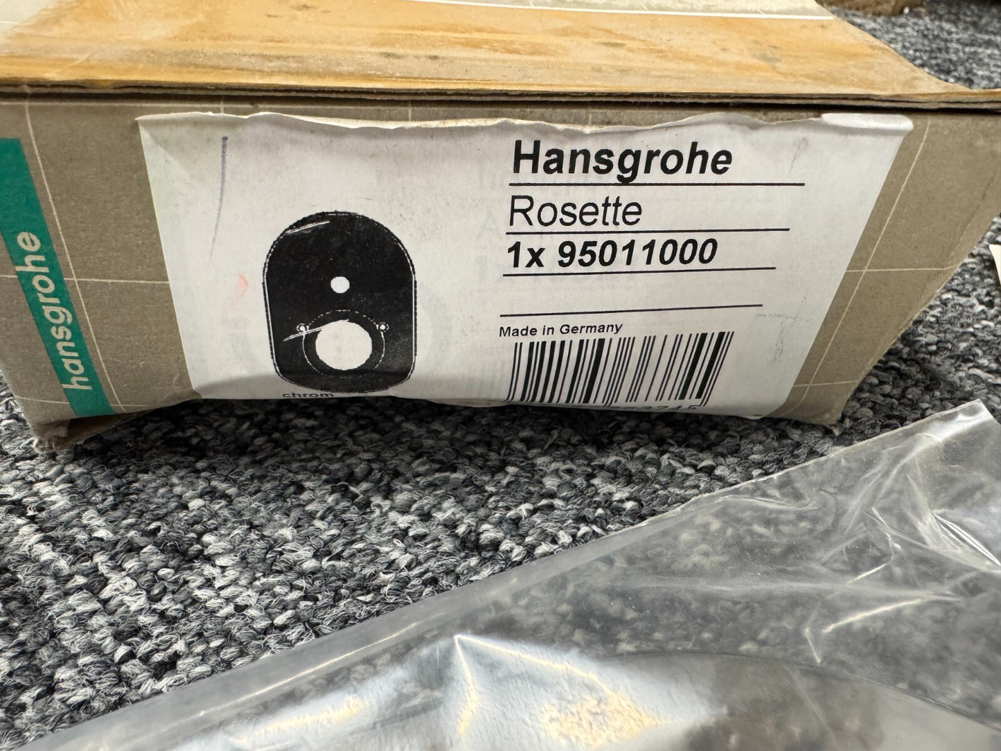 NEW Hansgrohe Shower / bath rosette chrome 95011000 BR2110