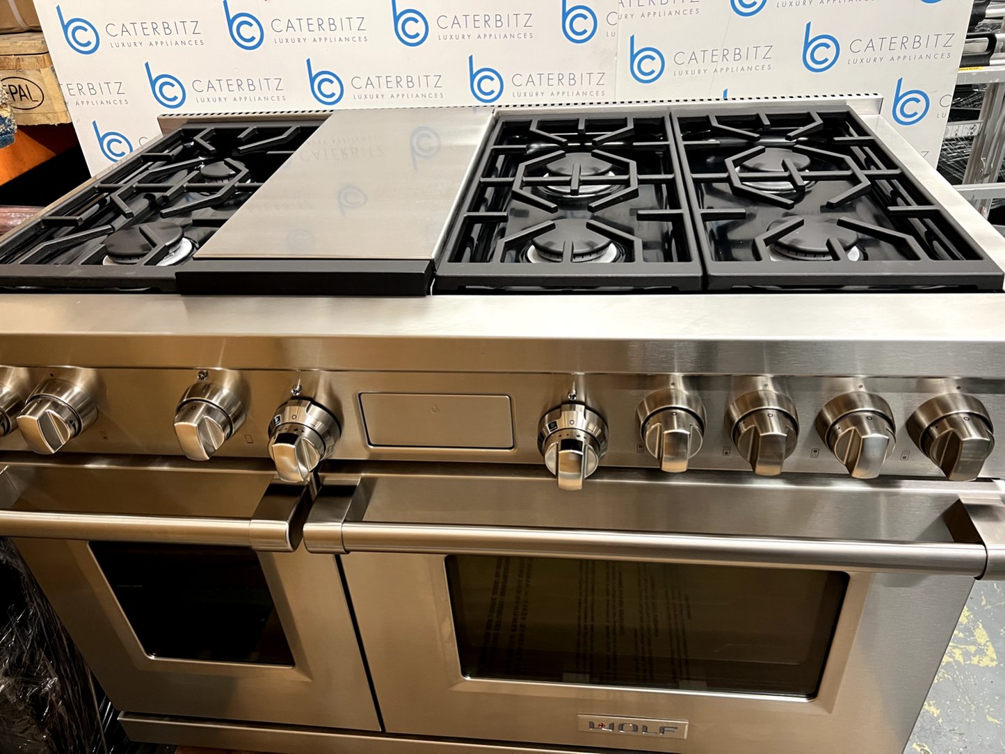 Wolf ICBDF486G 48 inch Double Oven Range Cooker Appliance